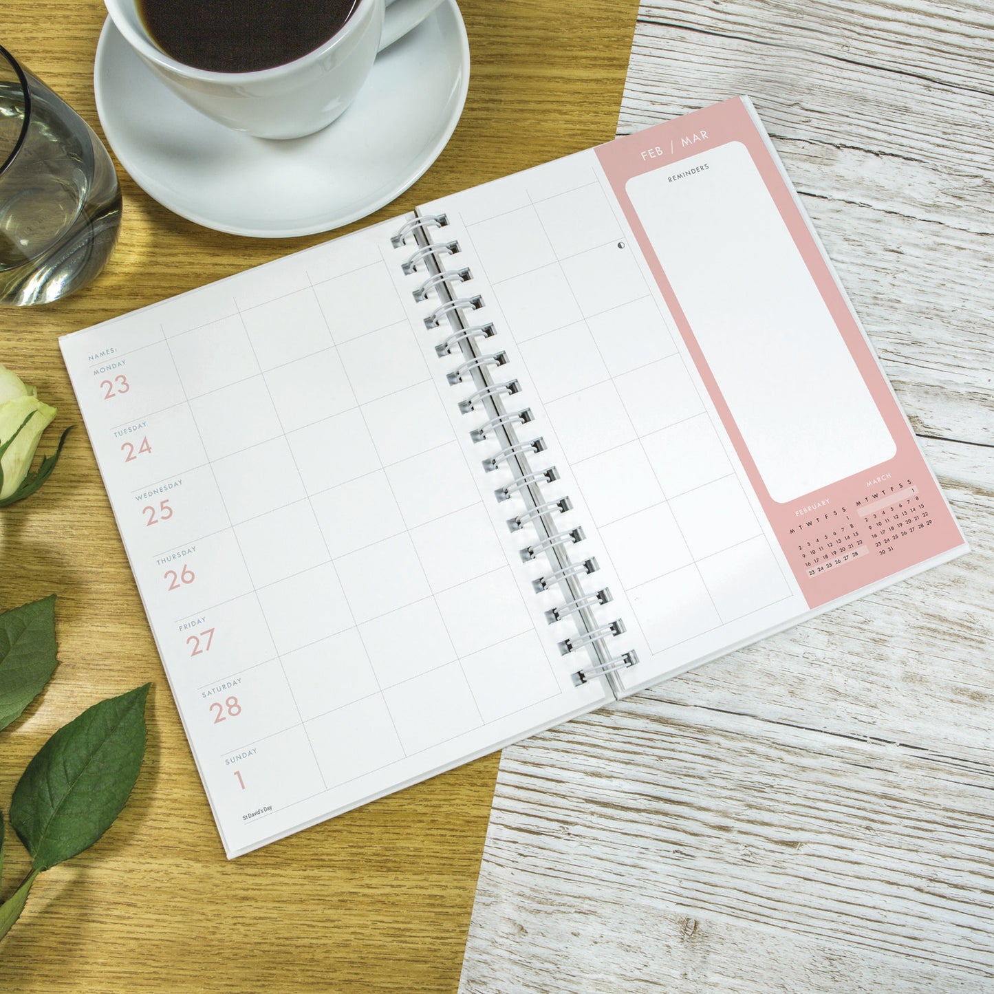 Organised Family (Geometric) Planner A5 Wiro Diary 2026