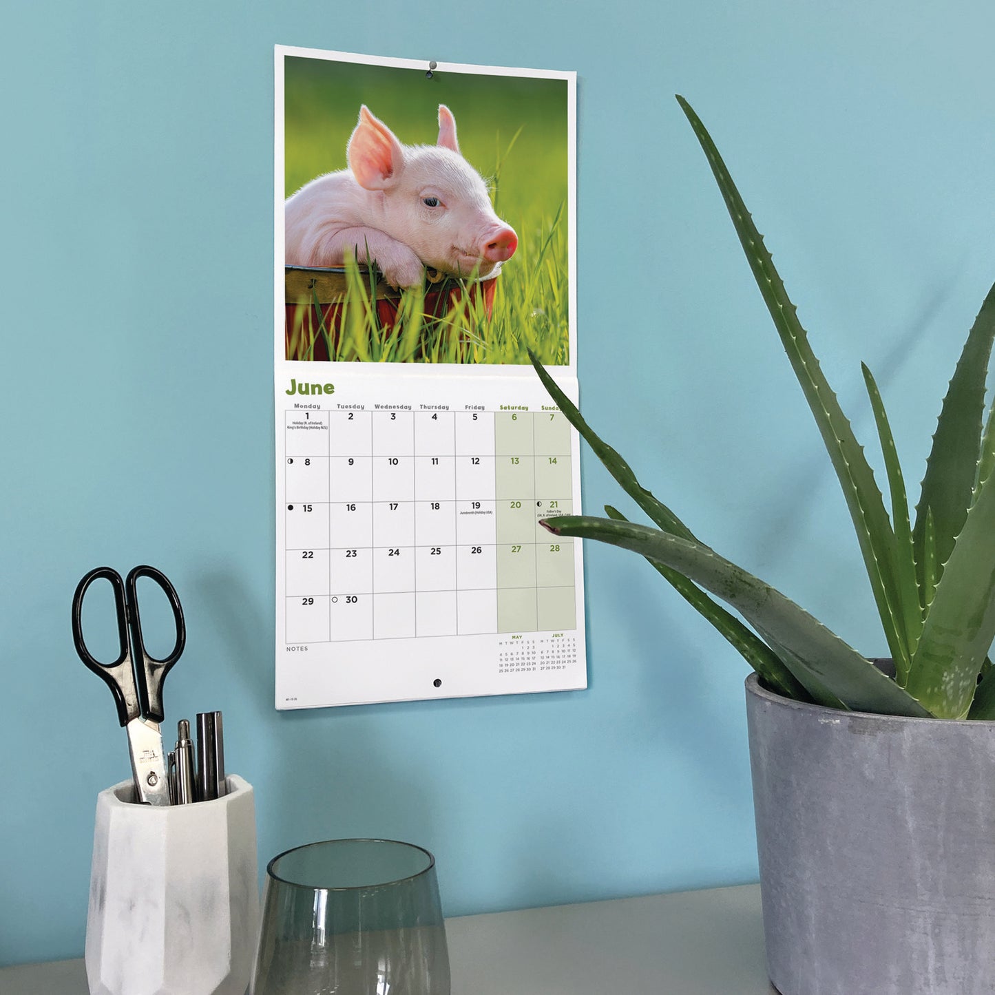 Piglets Mini Calendar 2026