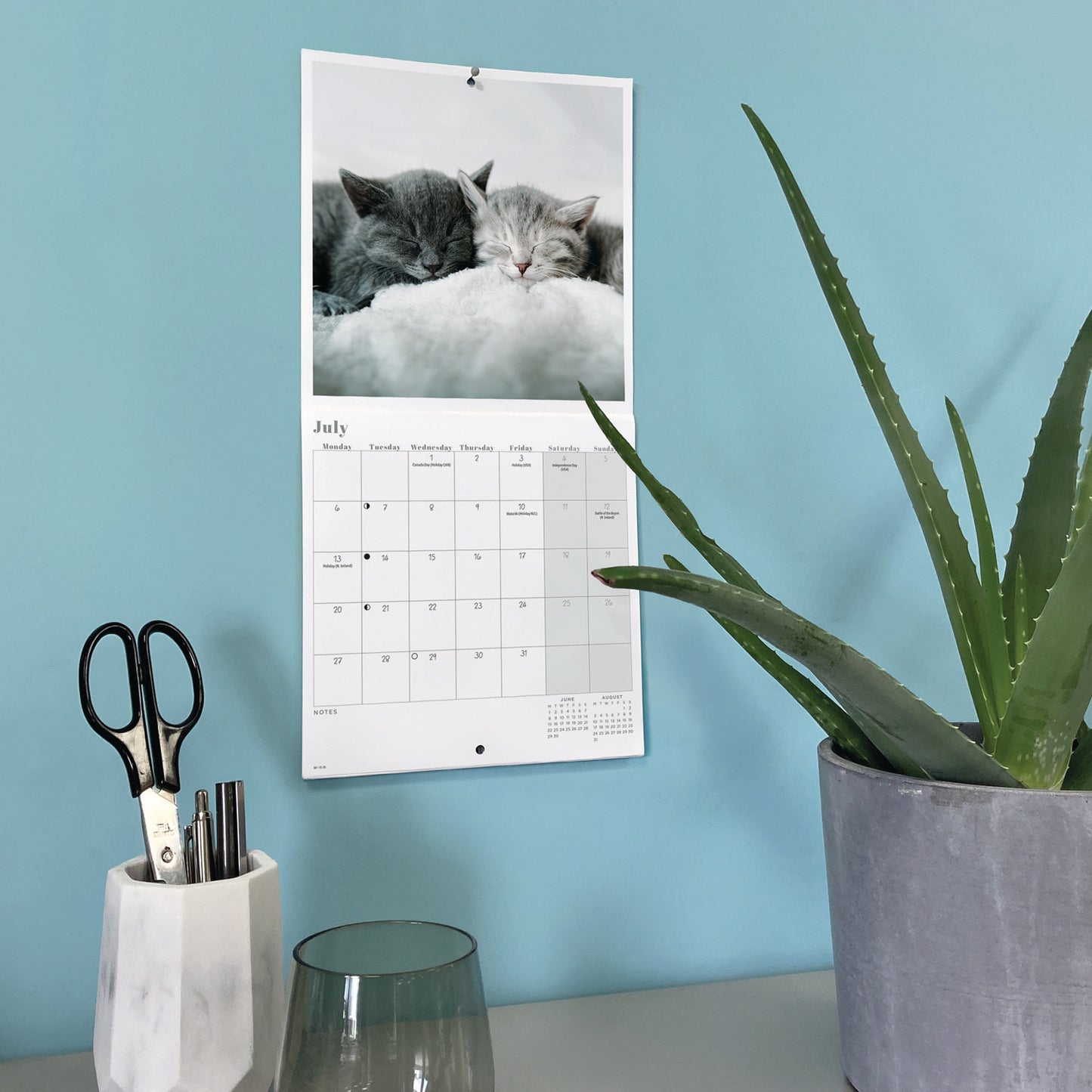 Cat Naps Mini Calendar 2026