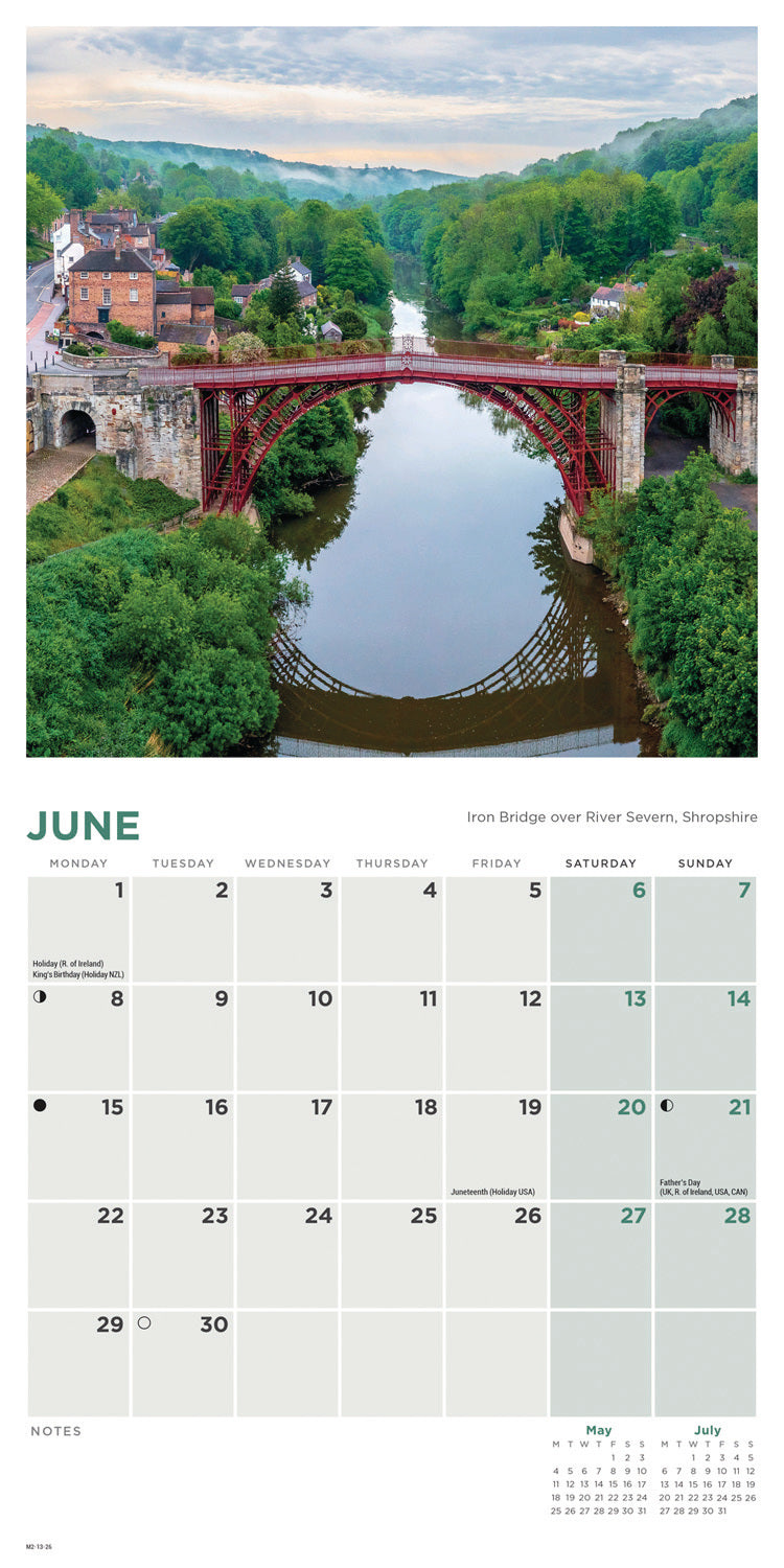 Britain Mini Calendar 2026