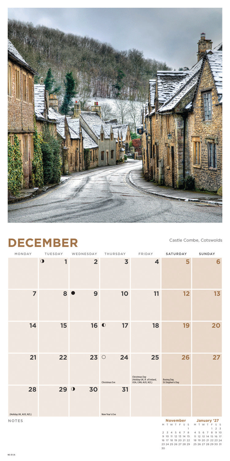 Britain Mini Calendar 2026