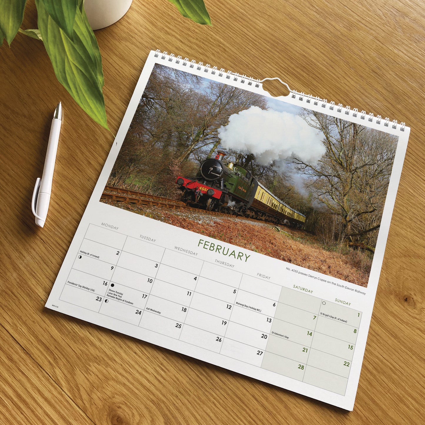 Country Railways Wiro Wall Calendar 2026