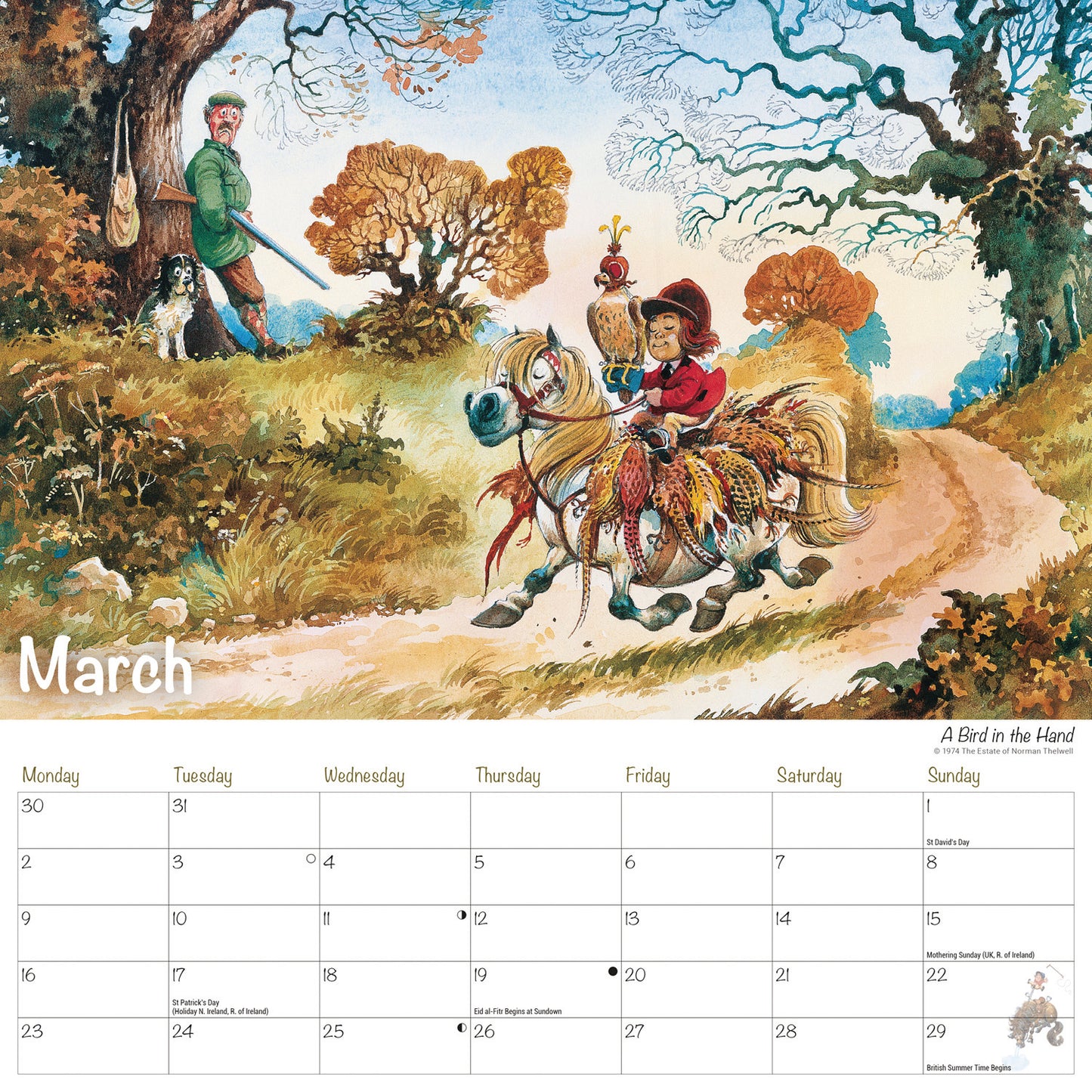 Thelwell Wiro Wall Calendar 2026