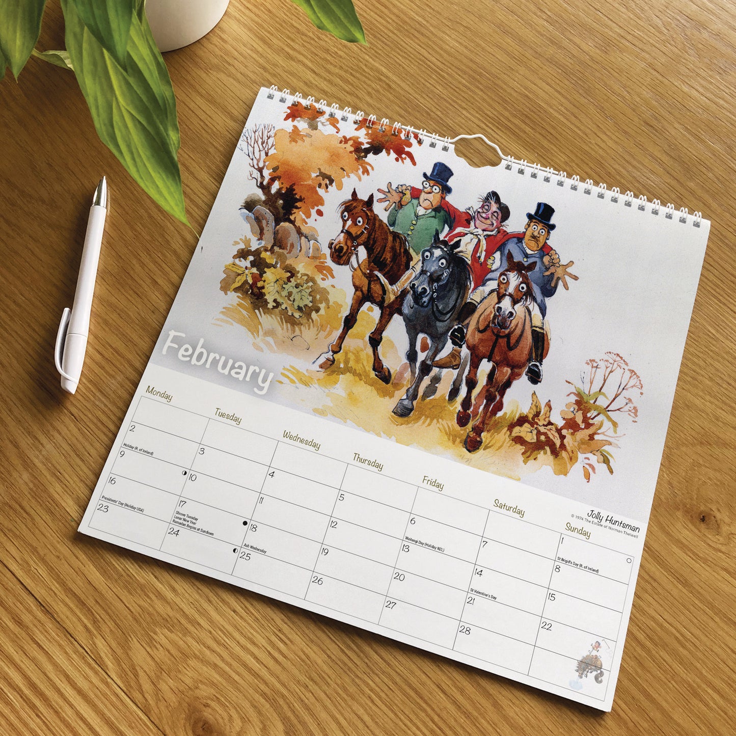 Thelwell Wiro Wall Calendar 2026