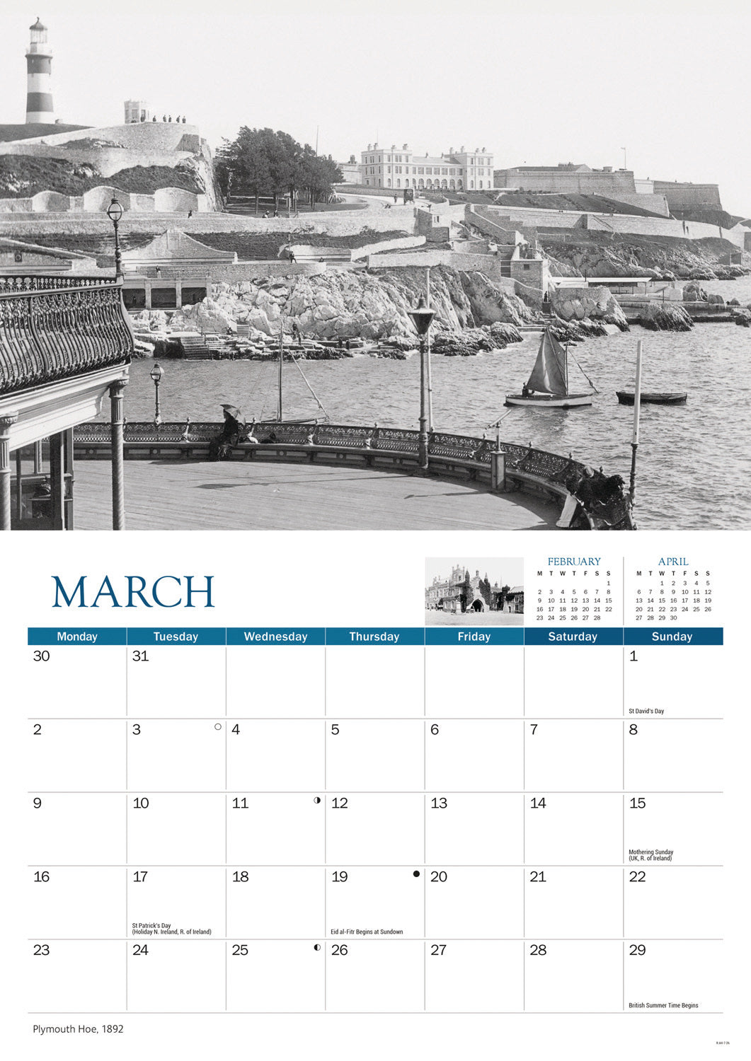 Devon Memories A4 Calendar 2026