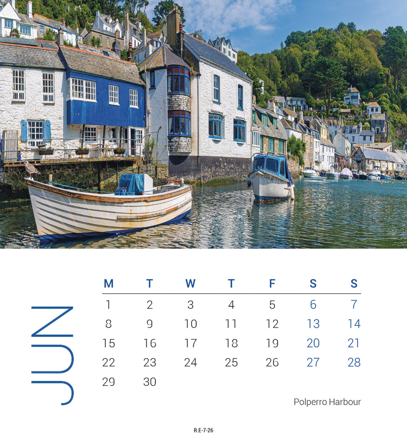 West Country Mini Easel Calendar 2026