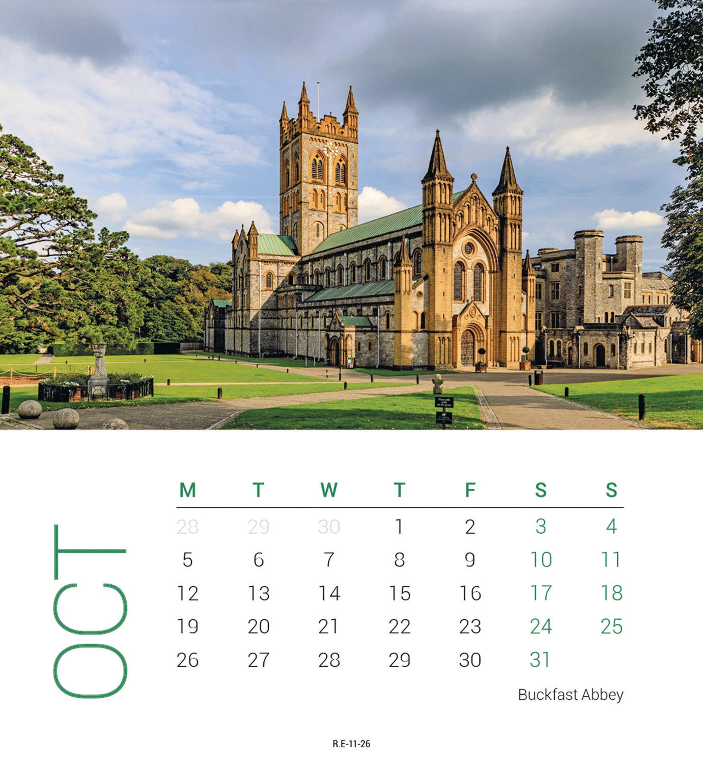 West Country Mini Easel Calendar 2026