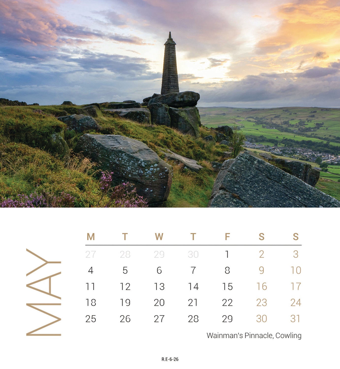 Yorkshire Mini Easel Calendar 2026