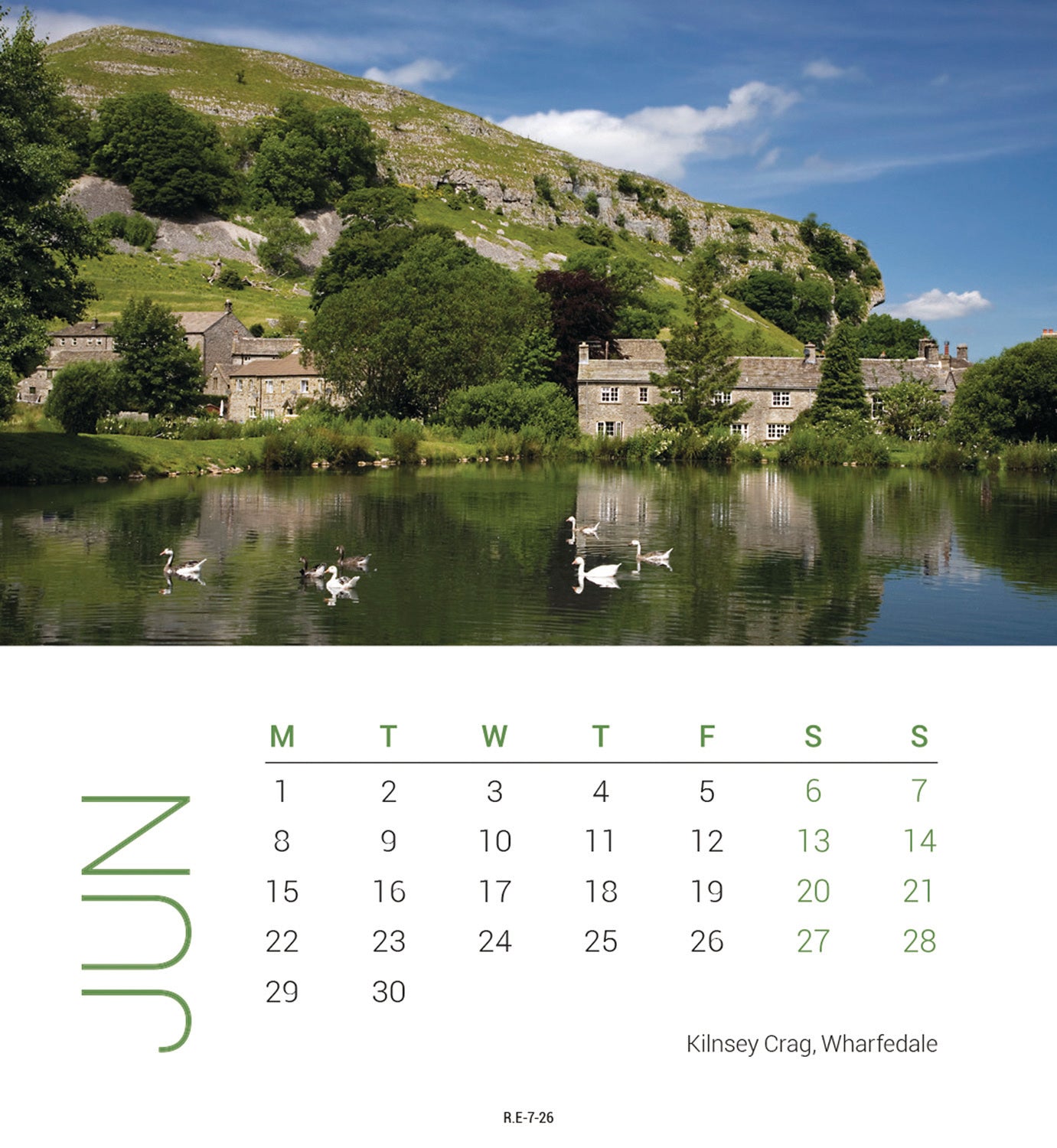 Yorkshire Mini Easel Calendar 2026