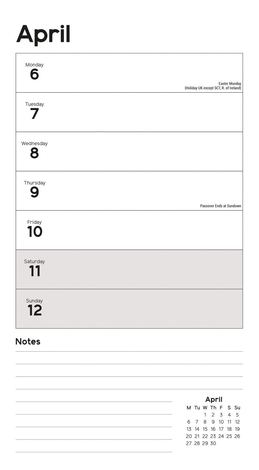 Essential WTV Stubby Slim (R&B) Calendar 2026