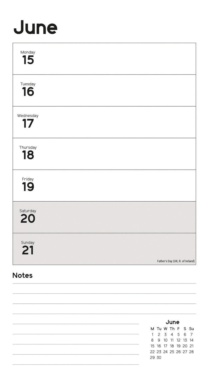 Essential WTV Stubby Slim (R&B) Calendar 2026