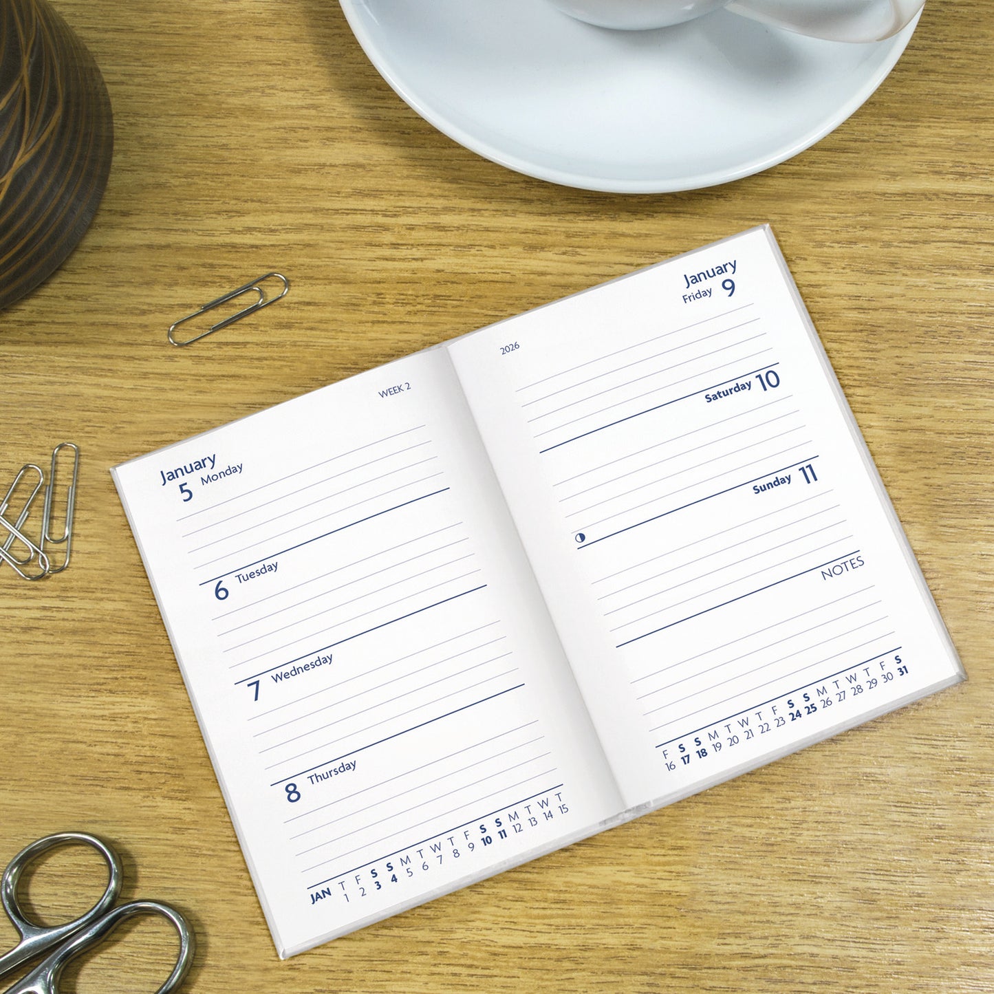 Fashion Purple Soft Touch Pocket Diary 2026