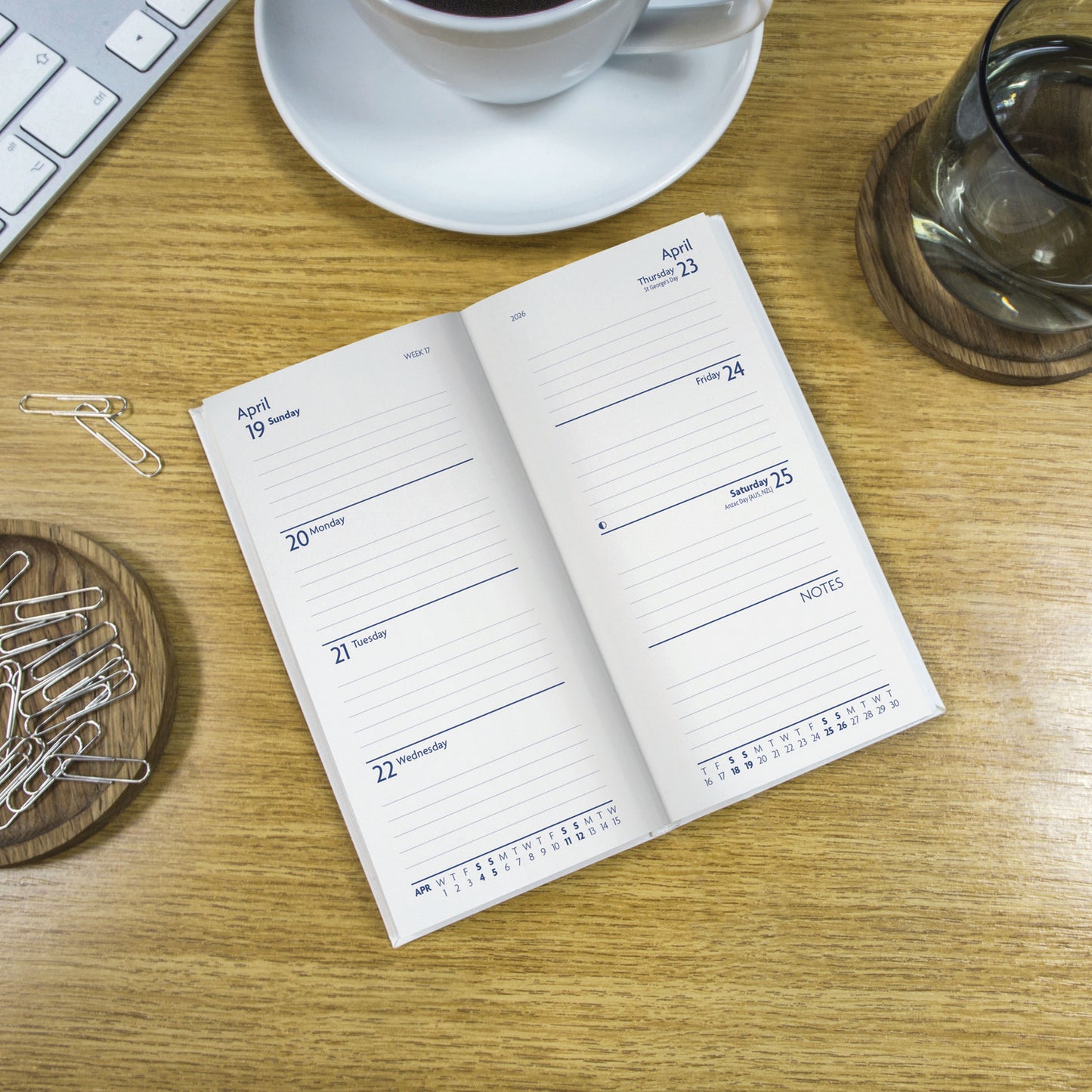 Fashion Purple Soft Touch Slim Dlx Diary (Sunday Start) 2026