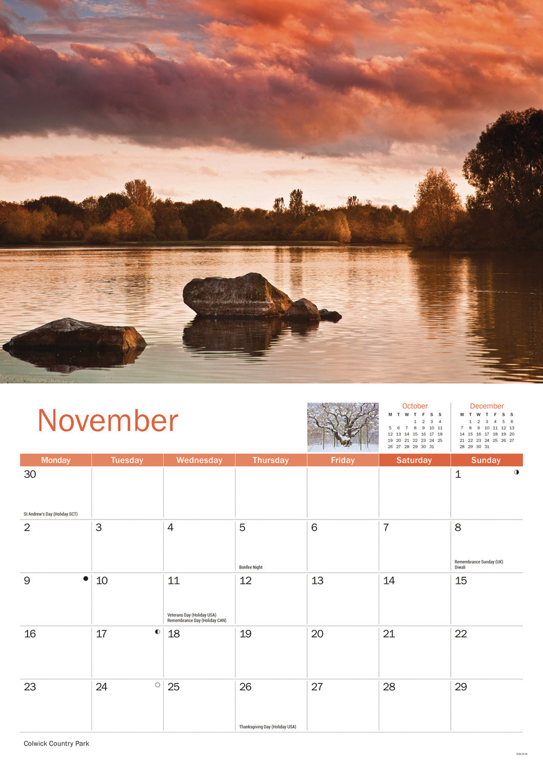 Nottinghamshire A4 Calendar 2026