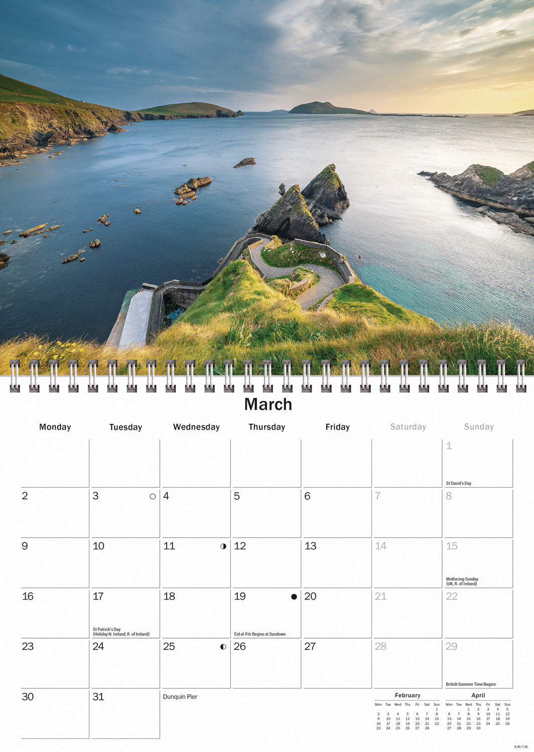 Ireland Eire A5 Calendar 2026