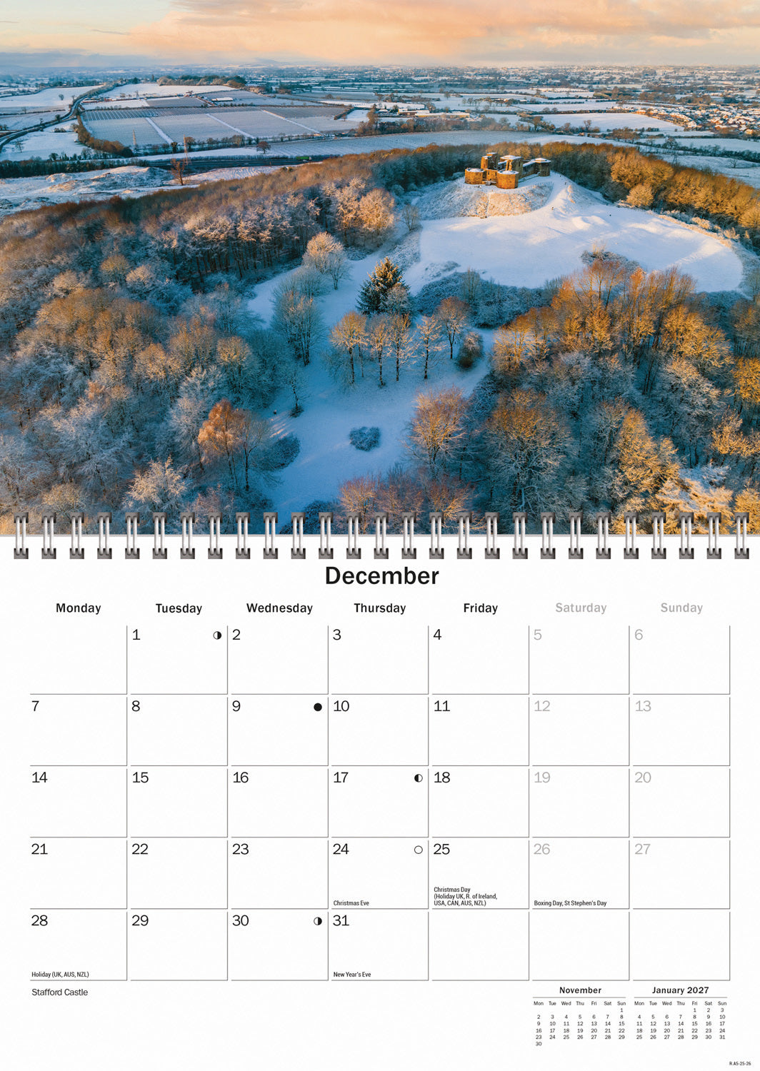 Staffordshire A5 Calendar 2026