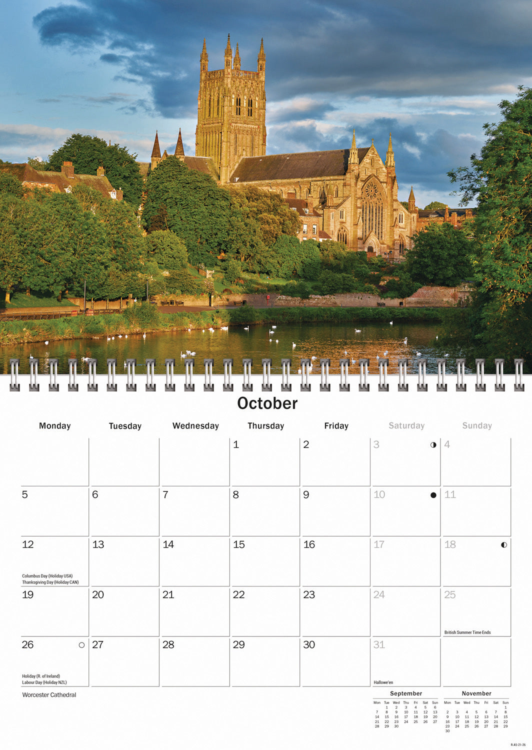 Worcestershire A5 Calendar 2026