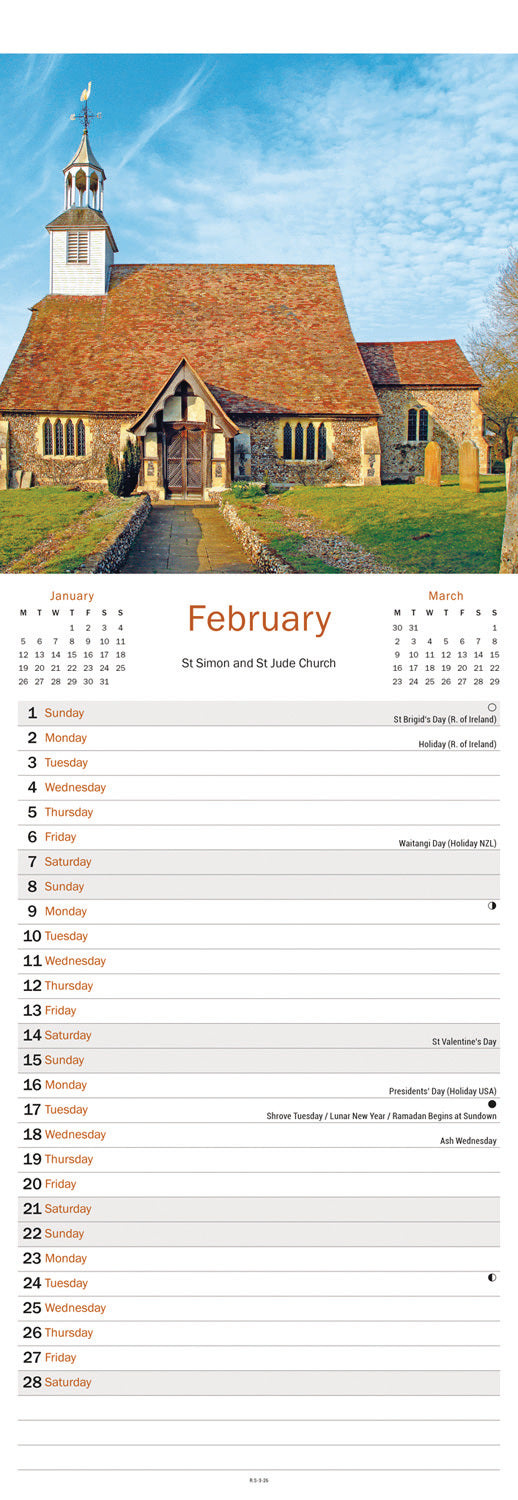 Essex Slim Calendar 2026