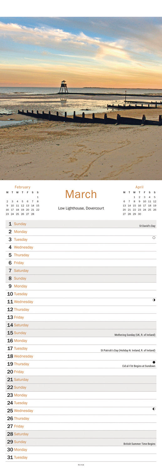 Essex Slim Calendar 2026