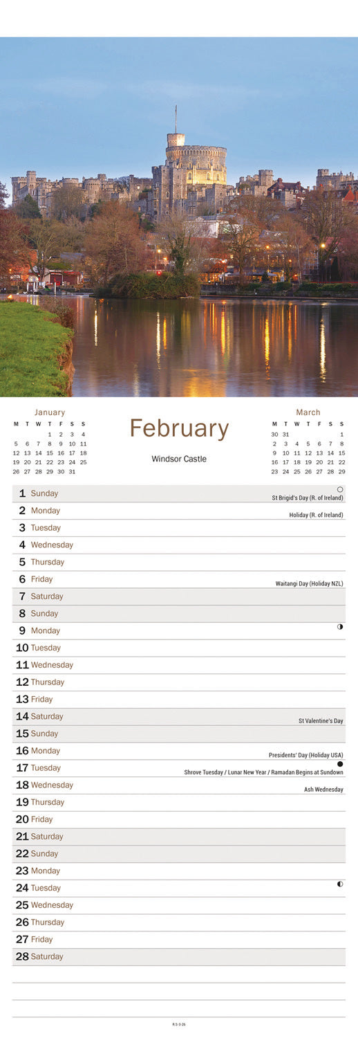 Thames & Chilterns Slim Calendar 2026