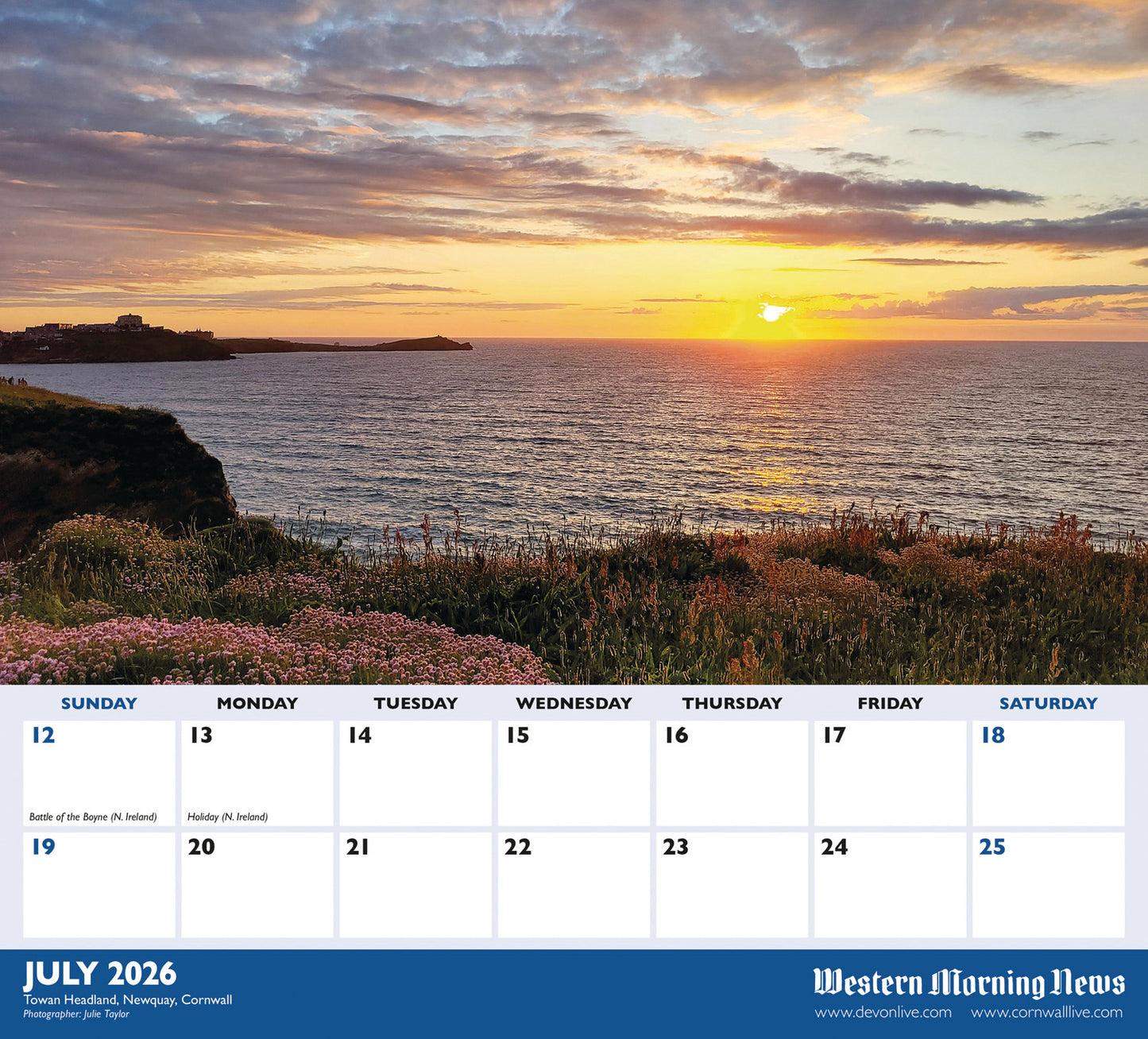 Westcountry Dlx Calendar 2026