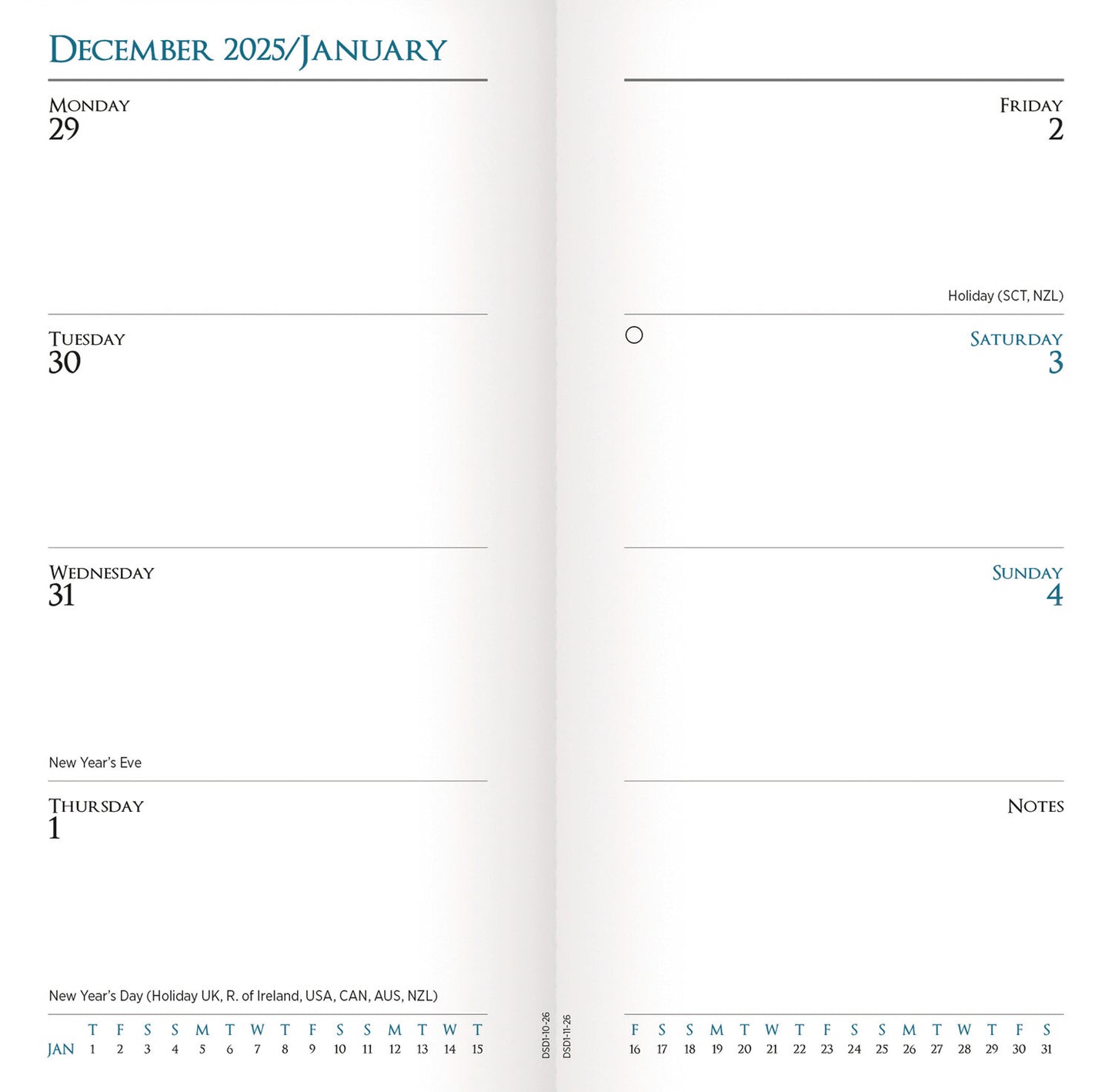 Country Days, Jo Grundy Slim Dlx Diary 2026