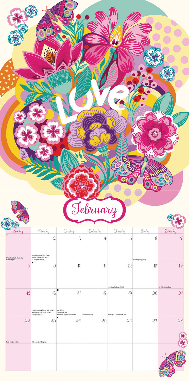 Car Pintos Wall Calendar 2026