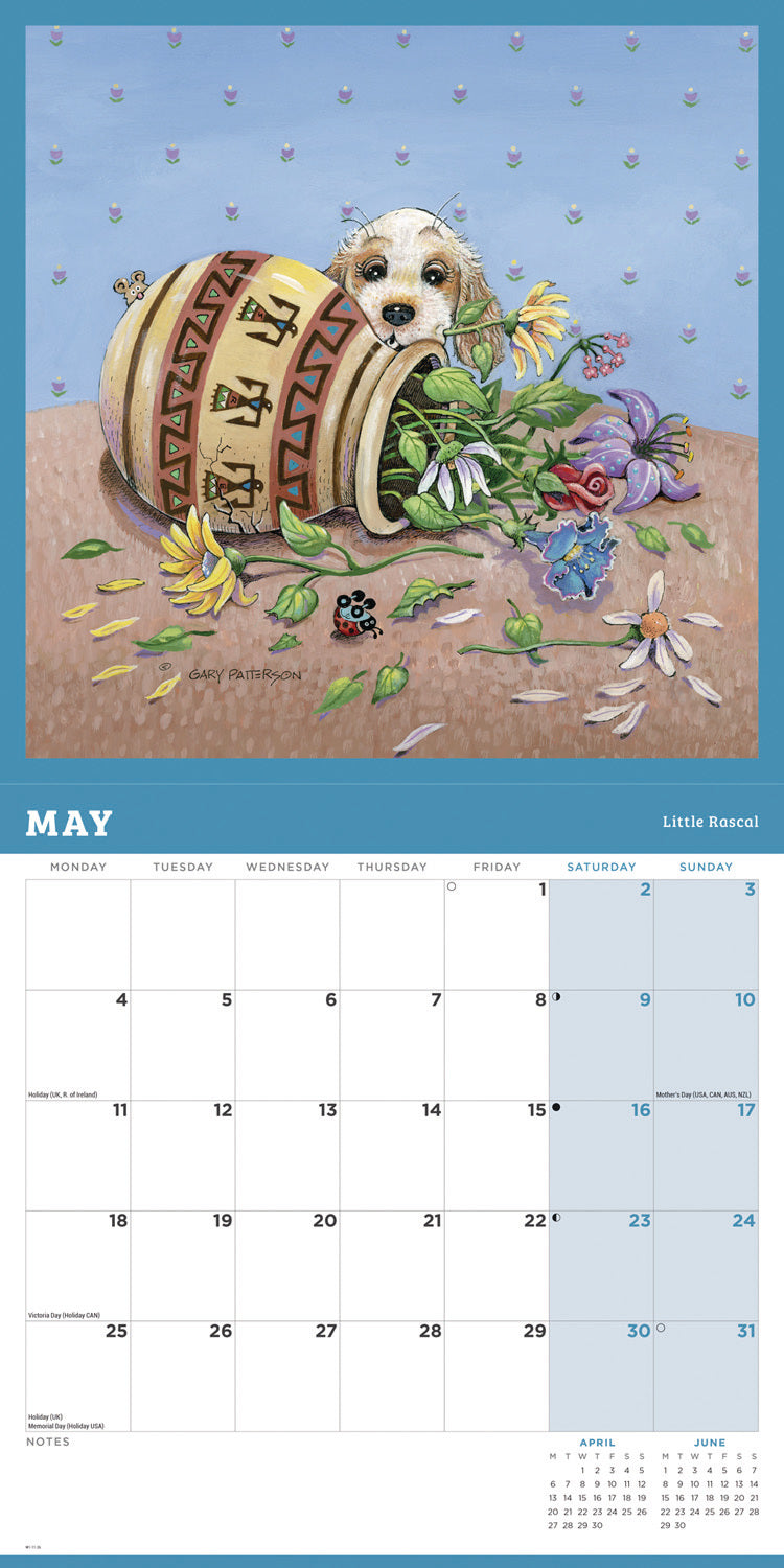 Dogs, Gary Patterson Wall Calendar 2026