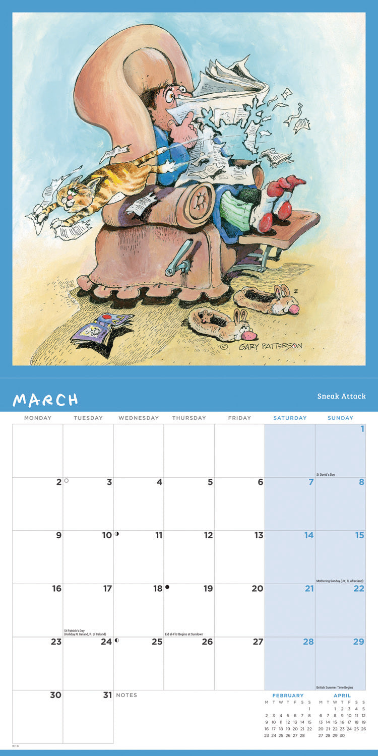 Cats, Gary Patterson Wall Calendar 2026