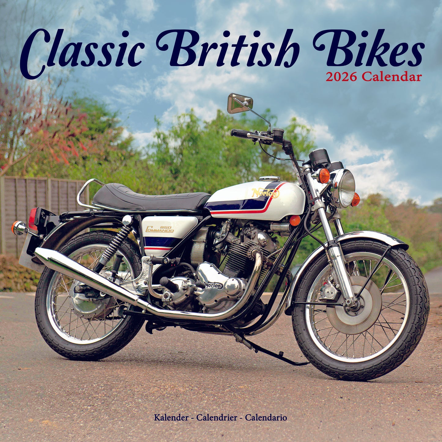 Classic British Bikes Wall Calendar 2026