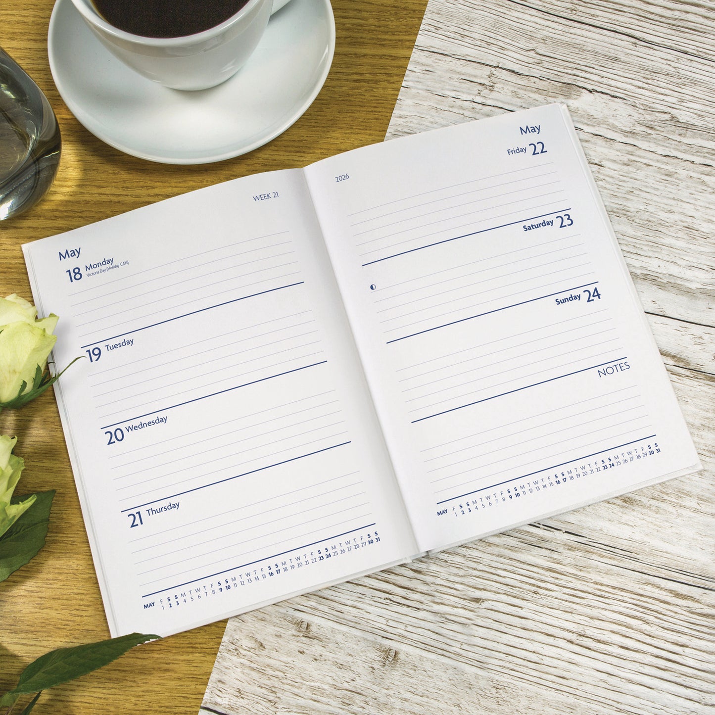 Fashion Cottage A5 Cased Diary 2026