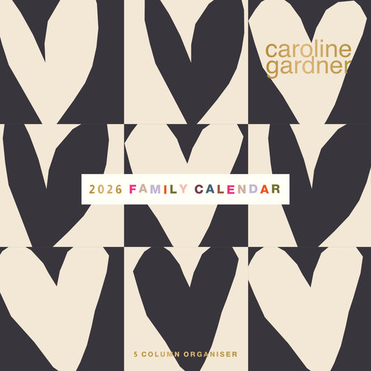 Caroline Gardner, Hearts Planner Wall Calendar 2026