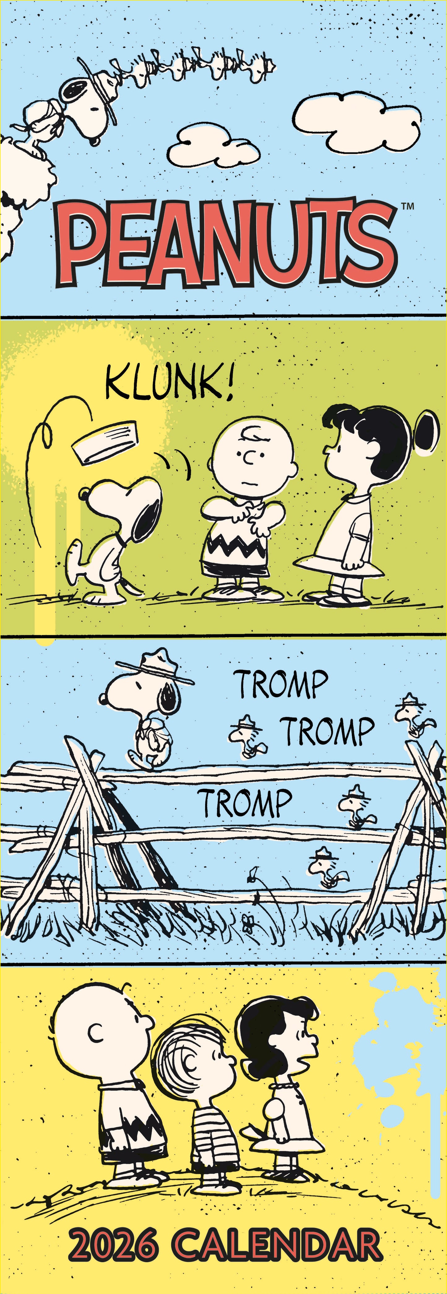 Peanuts Slim Calendar 2026