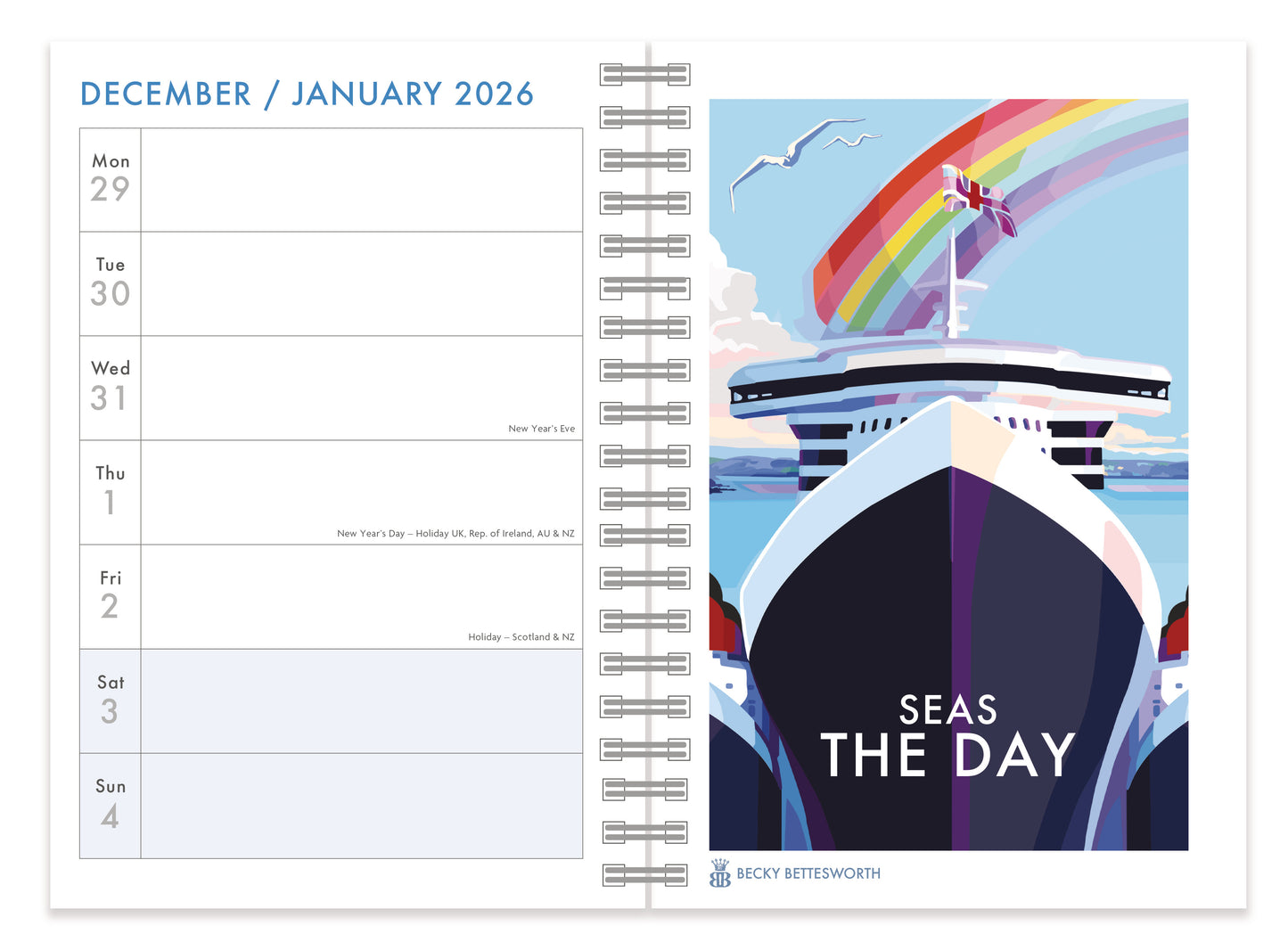 Becky Bettesworth A5 Wiro Diary 2026