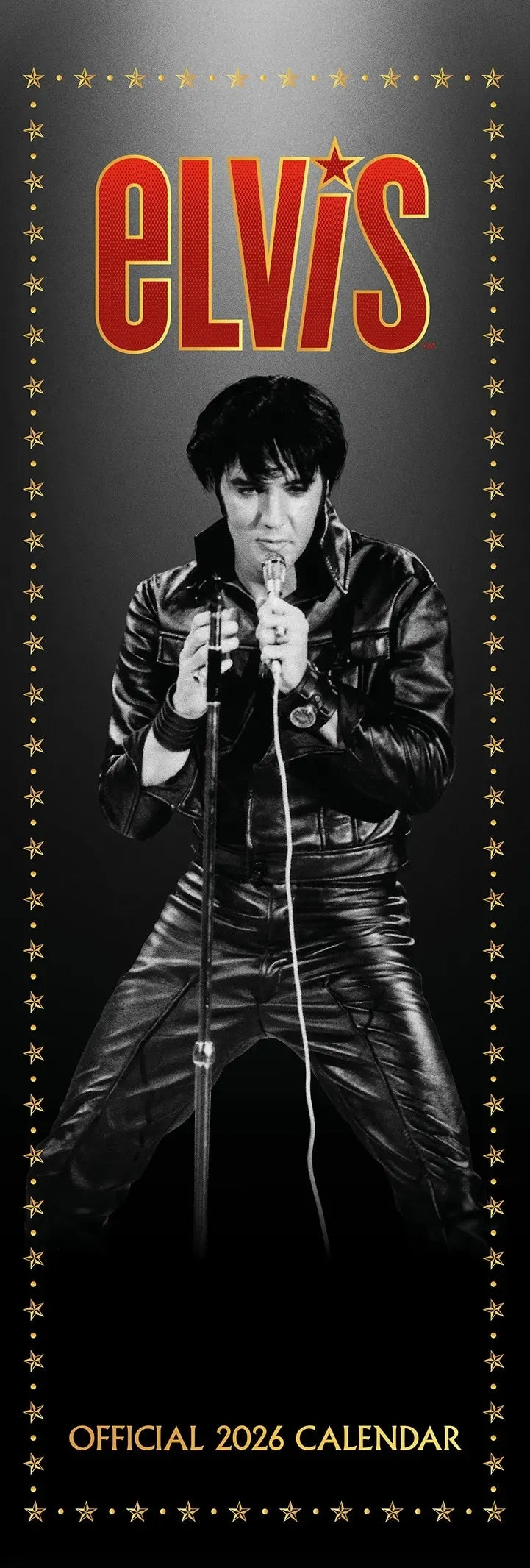 Elvis Presley Slim Calendar 2026