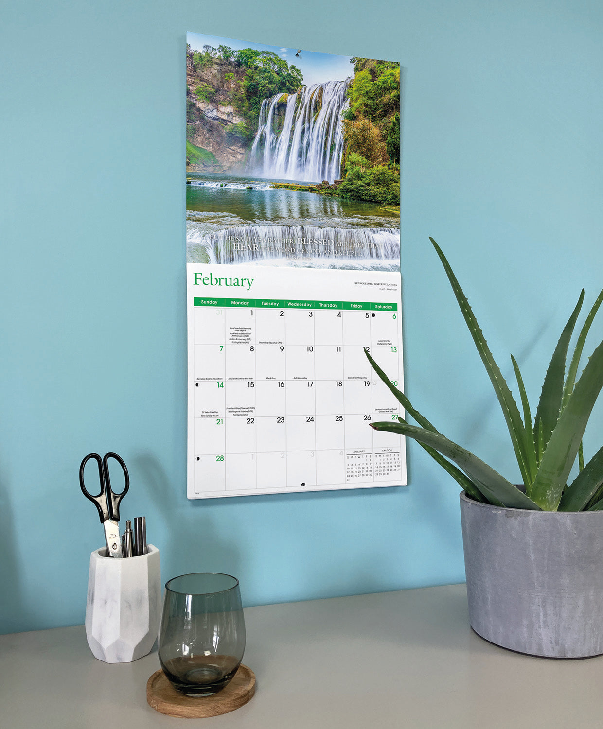 Bible Verses Wall Calendar 2027