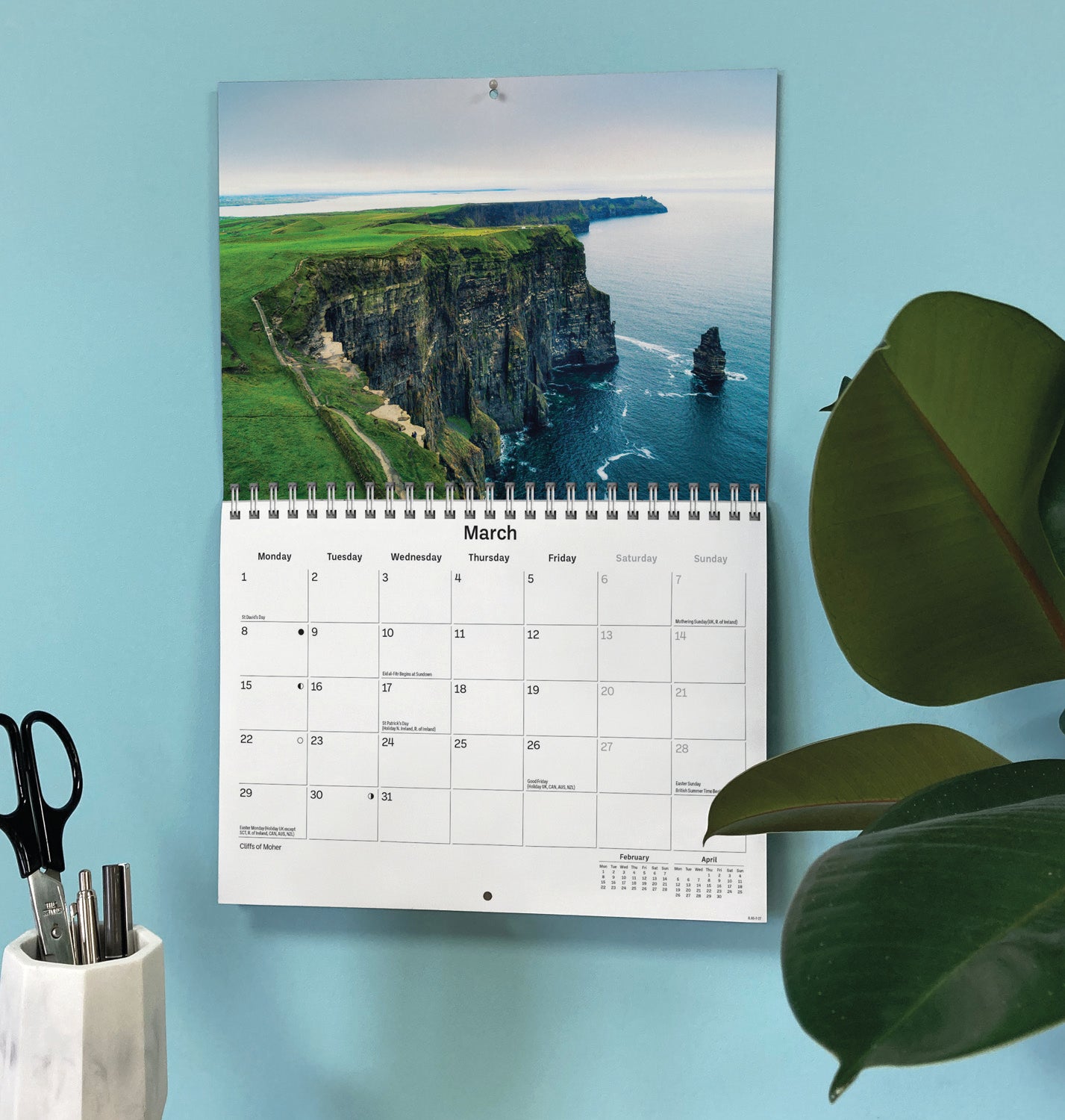 Ireland Eire A5 Calendar 2027