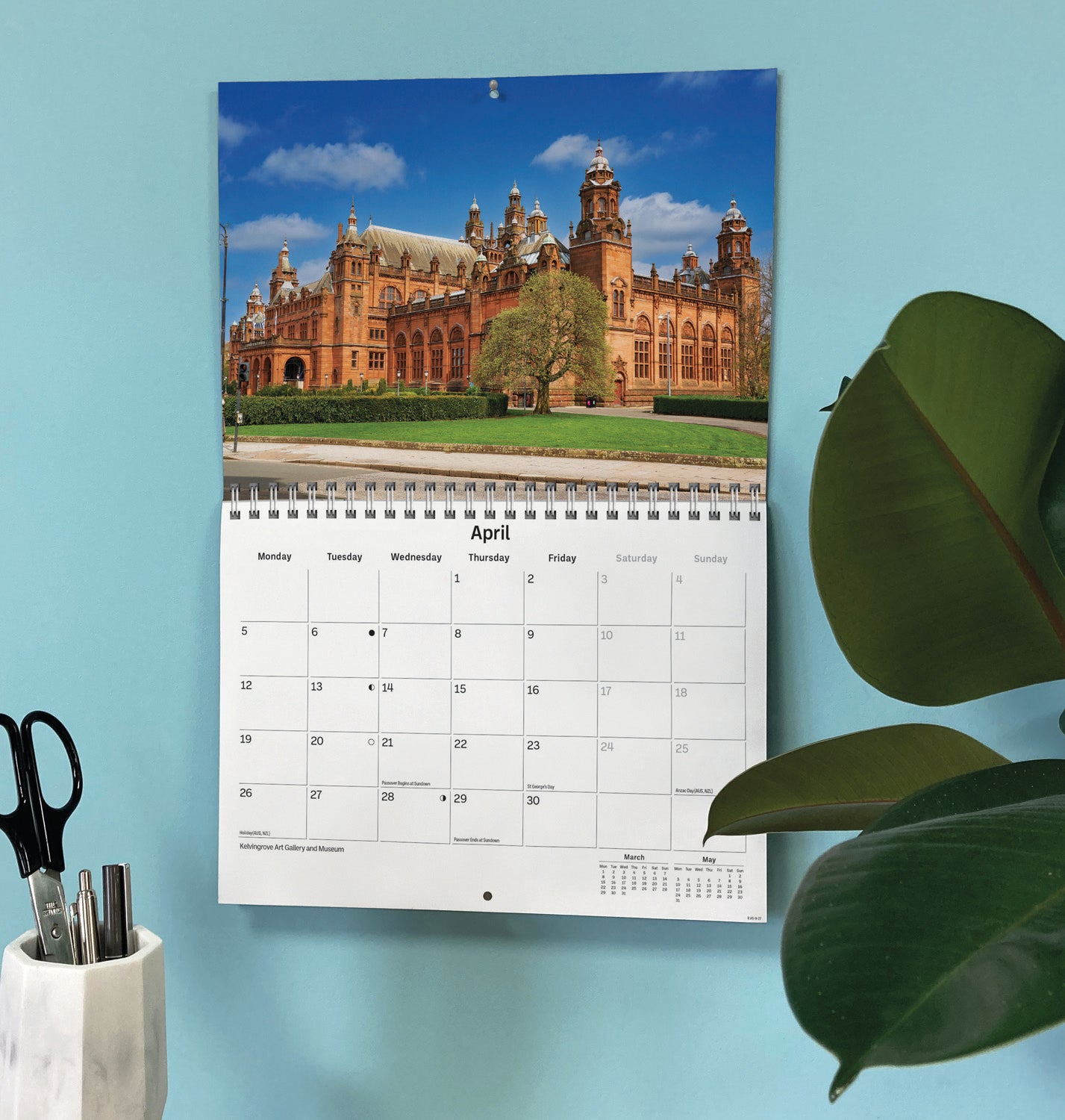 Glasgow A5 Calendar 2027