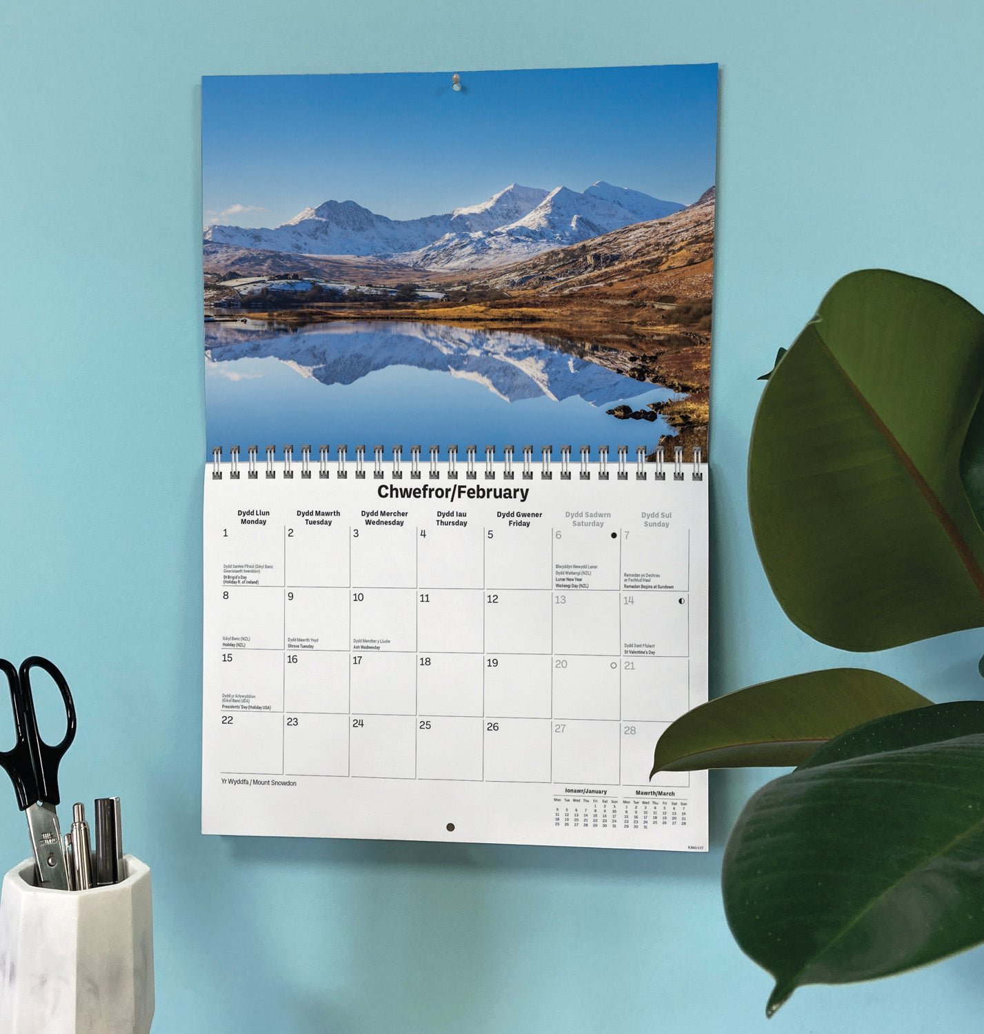 North Wales A5 Calendar 2027