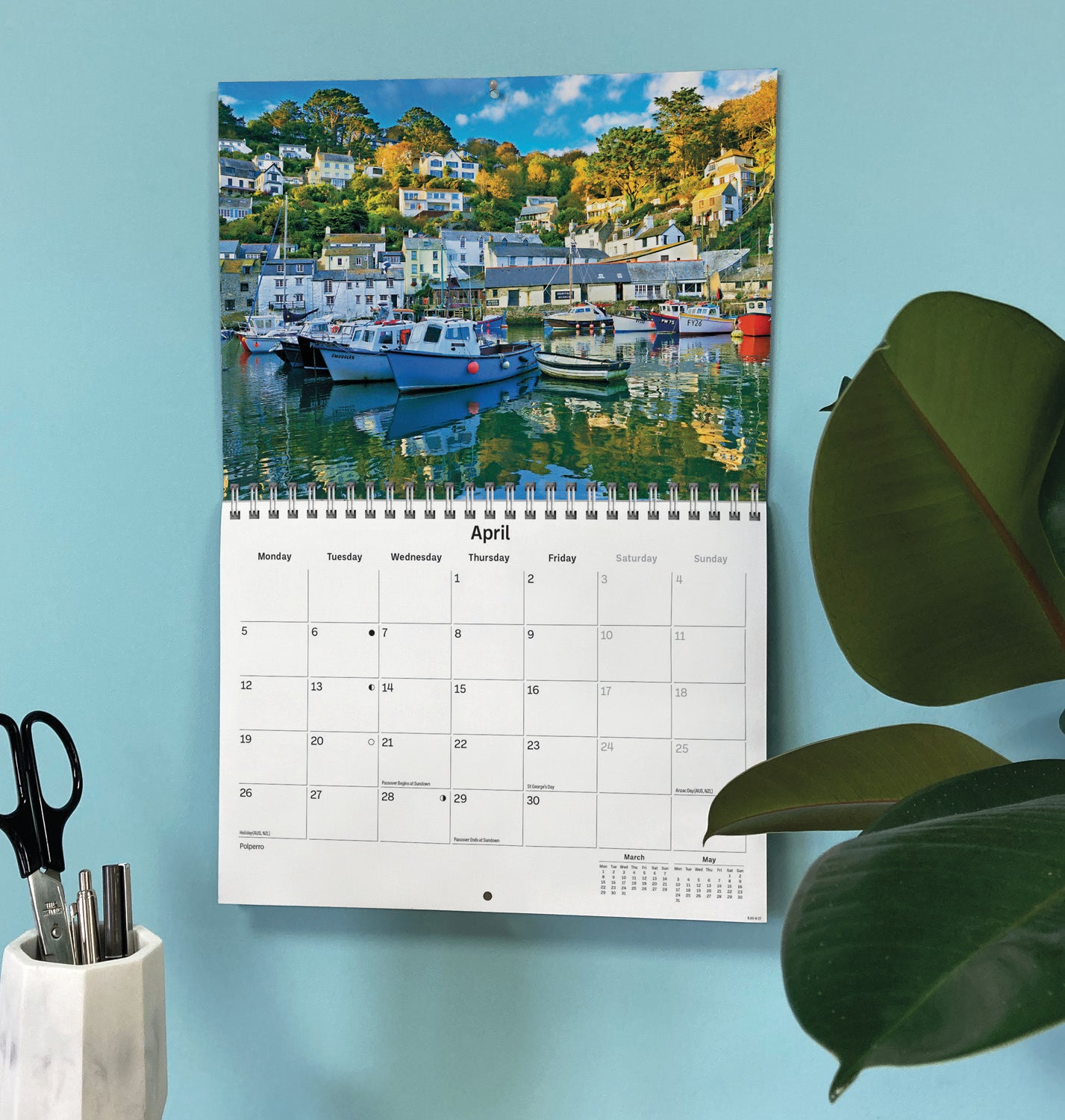 Cornwall A5 Calendar 2027