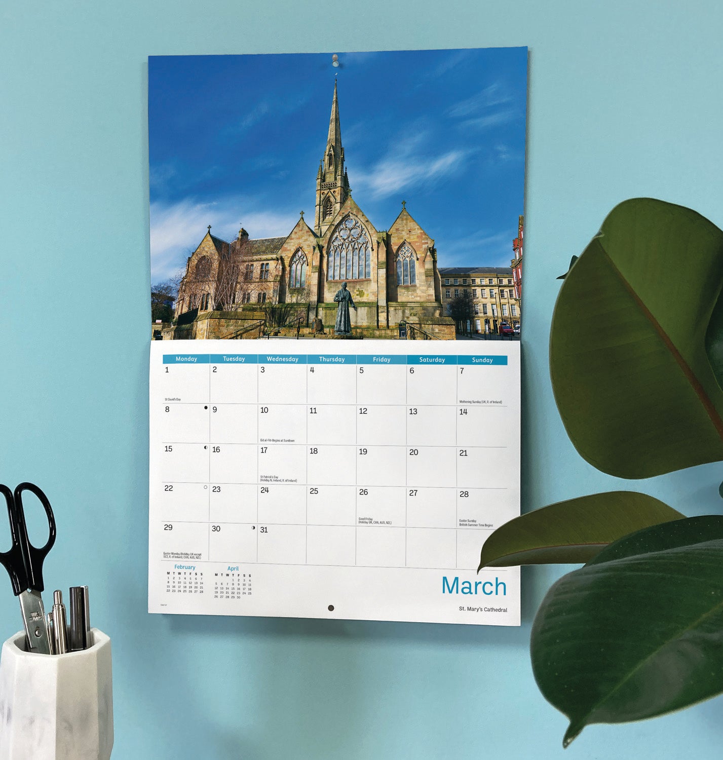 Tyne & Wear A4 Calendar 2027