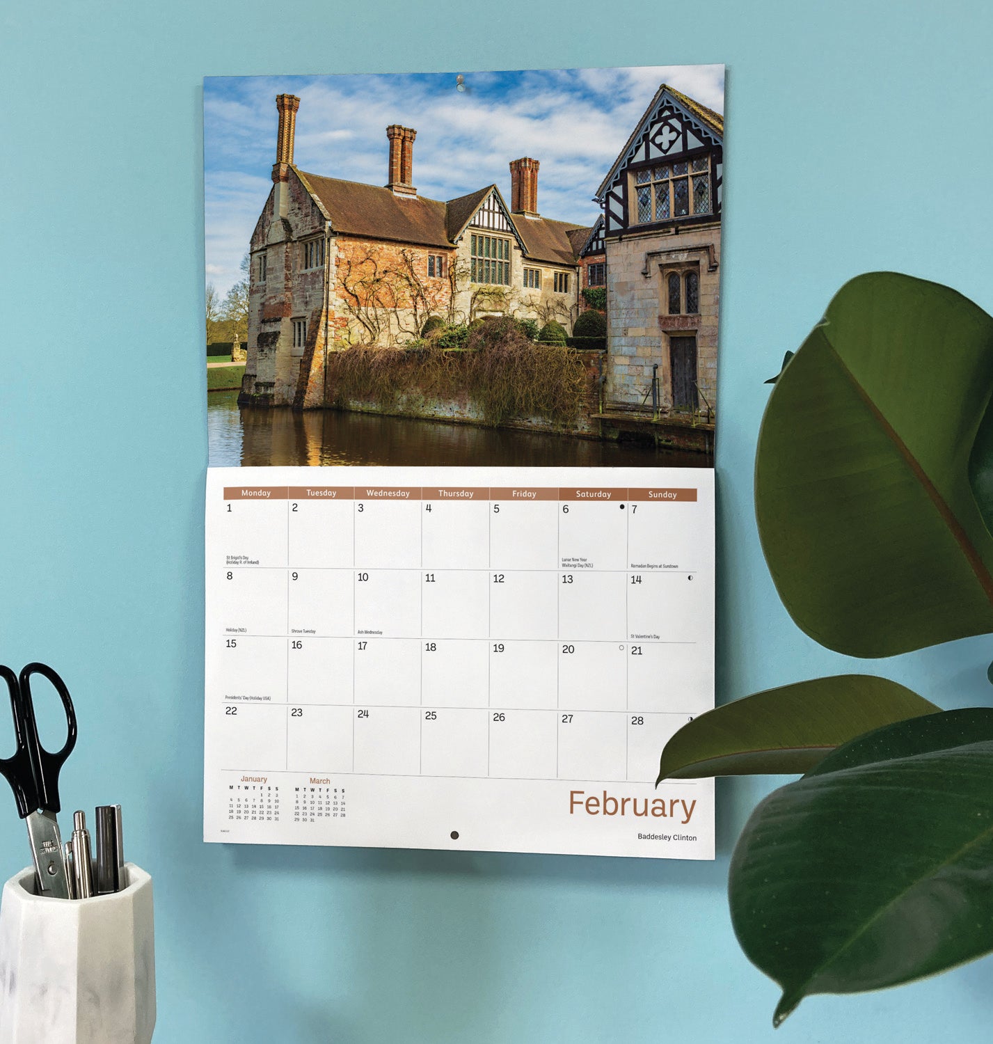 Warwickshire A4 Calendar 2027
