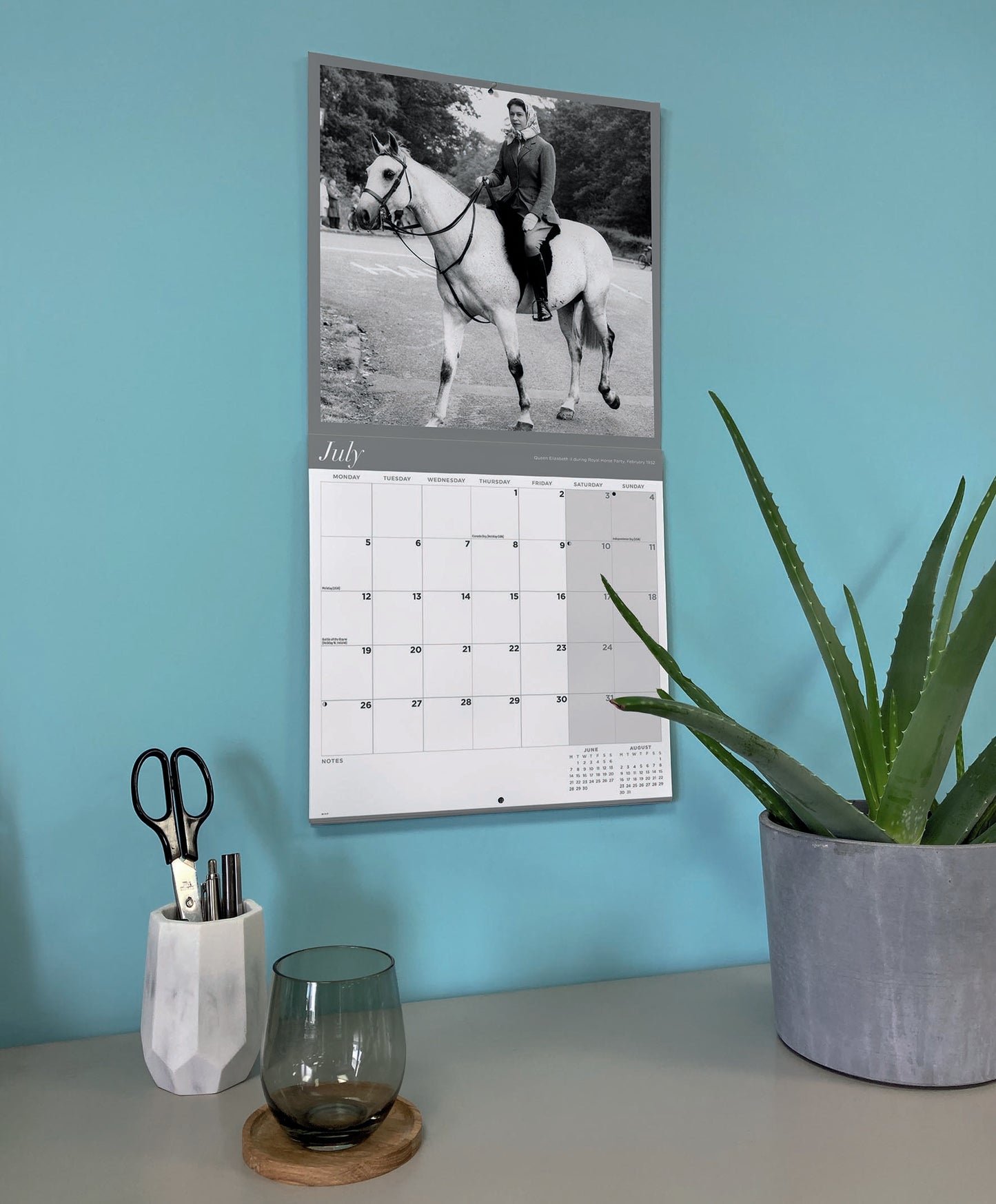 Queen Elizabeth II Wall Calendar 2027
