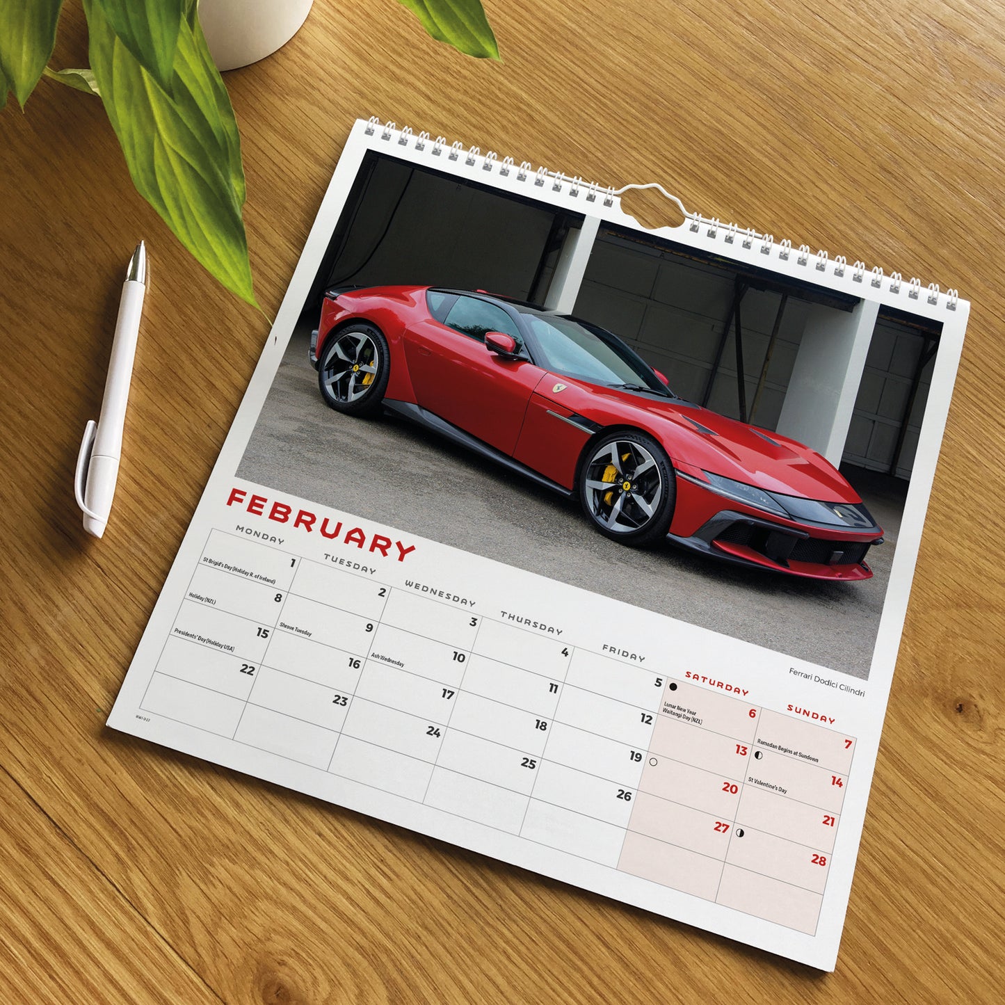 Dream Cars Wiro Wall Calendar 2027