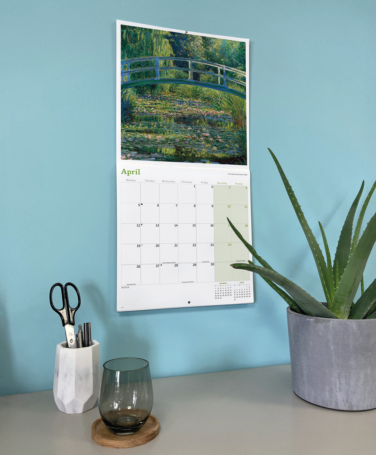 Monet Wall Calendar 2027