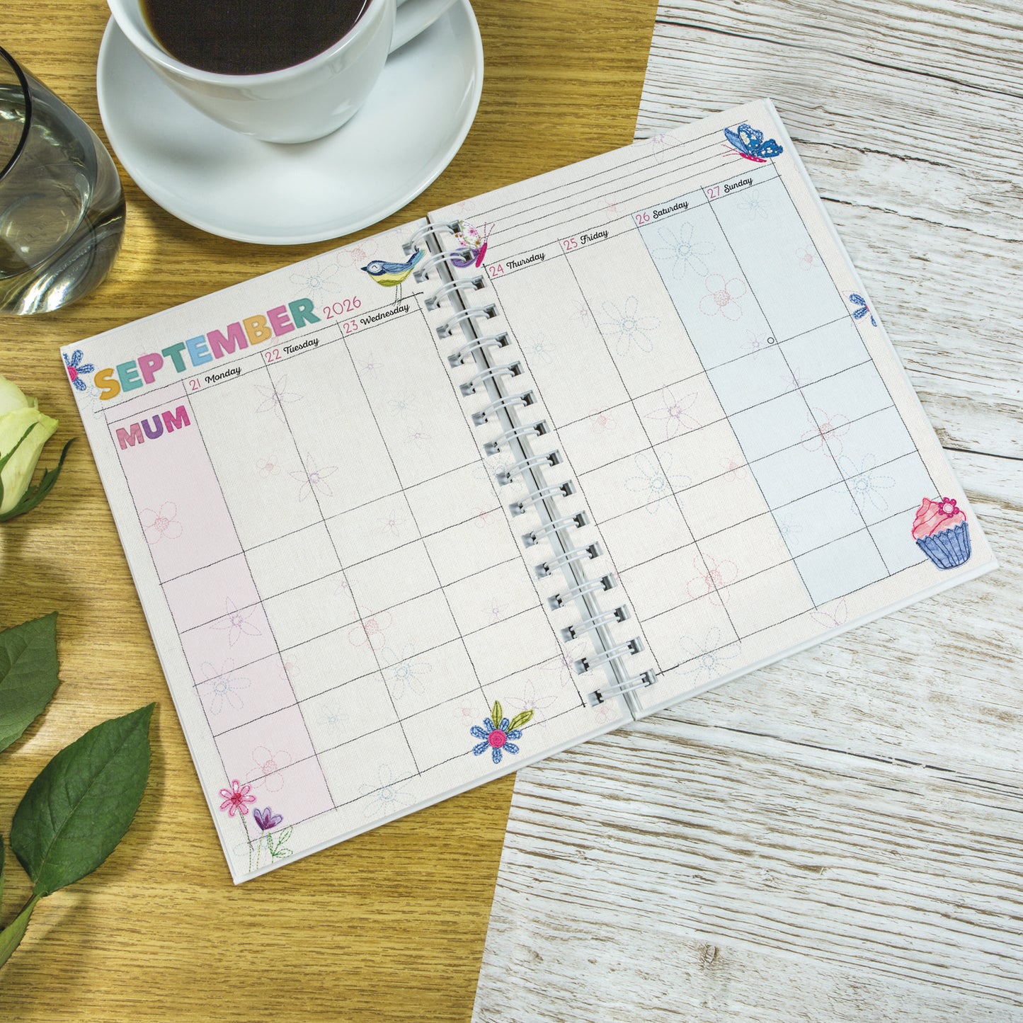 Mums Fabric Planner A5 Diary 2027