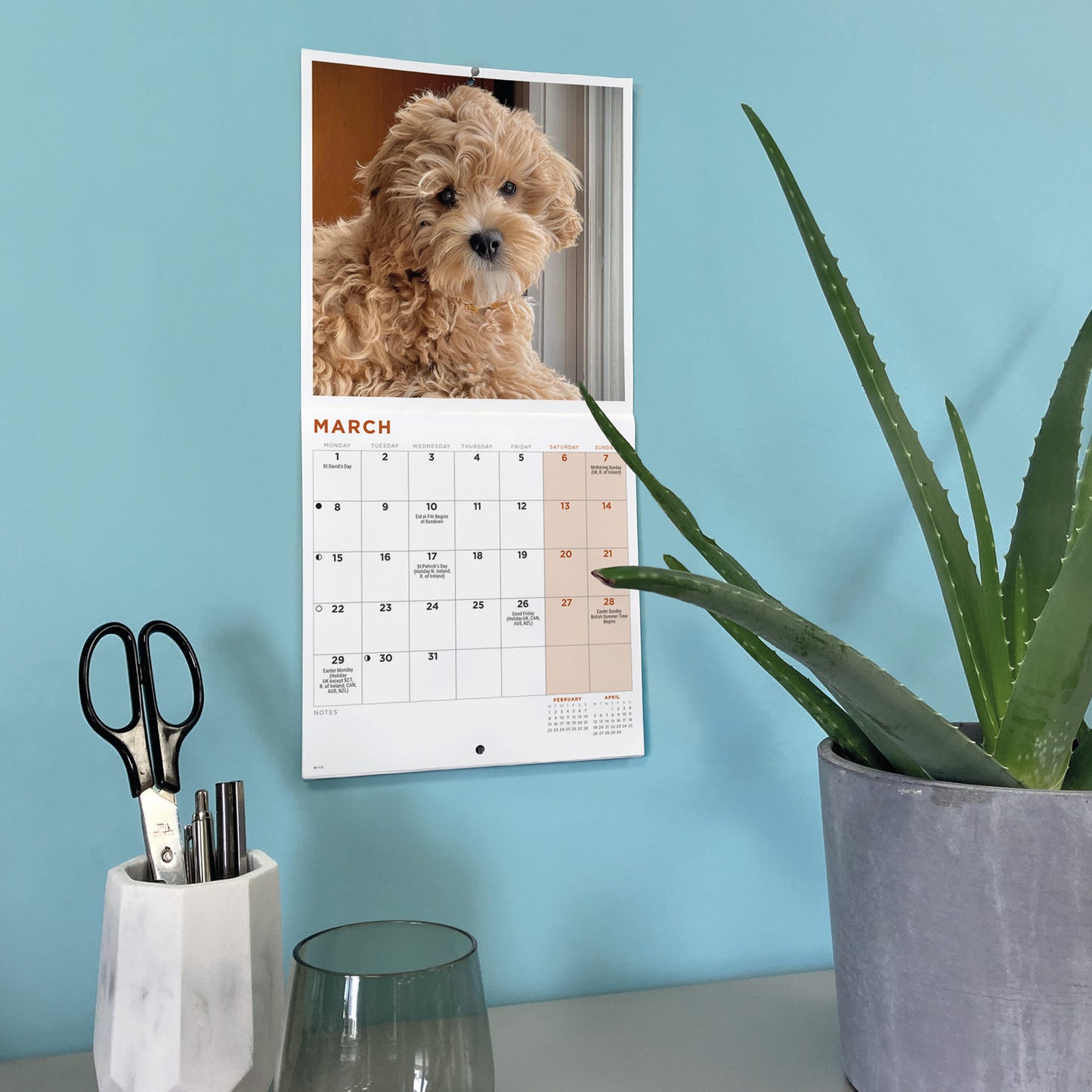 Cockapoo Puppies Mini Calendar 2027