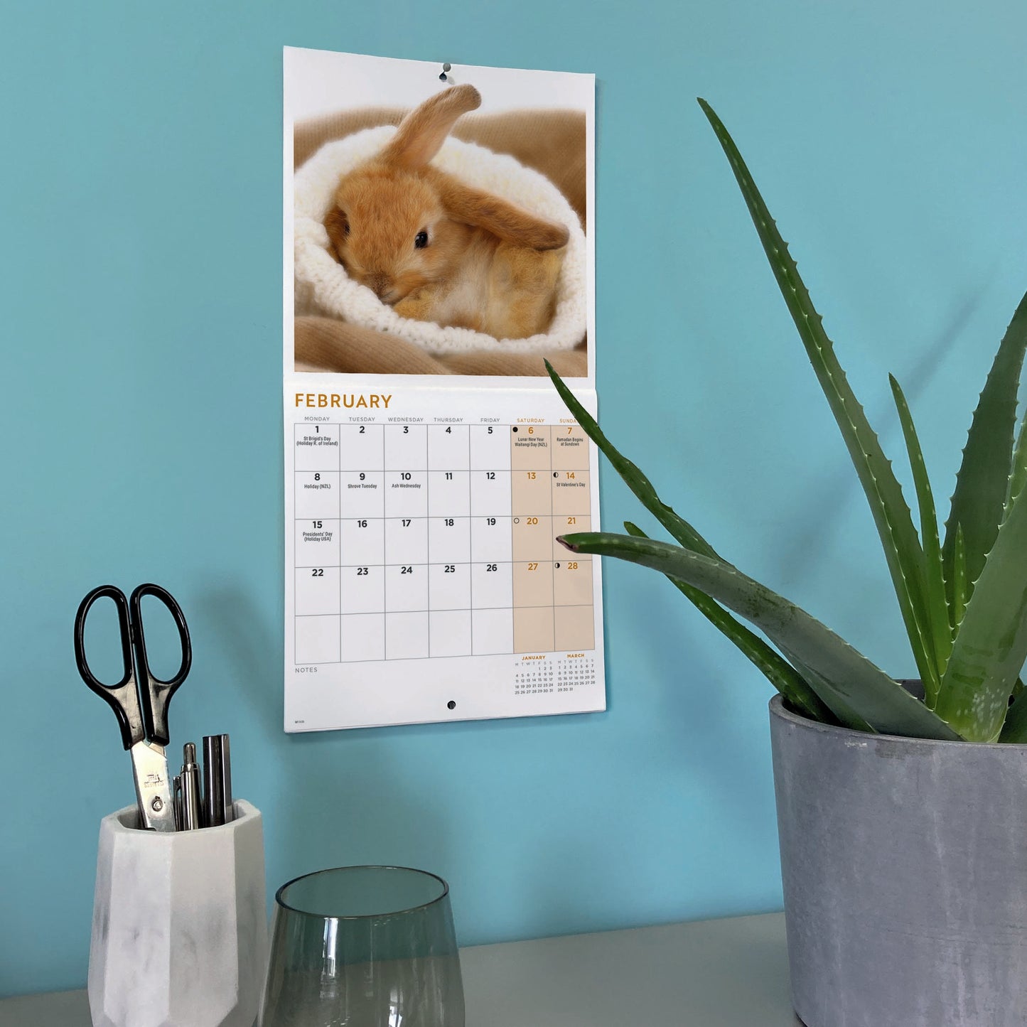 Bunnies Mini Calendar 2027