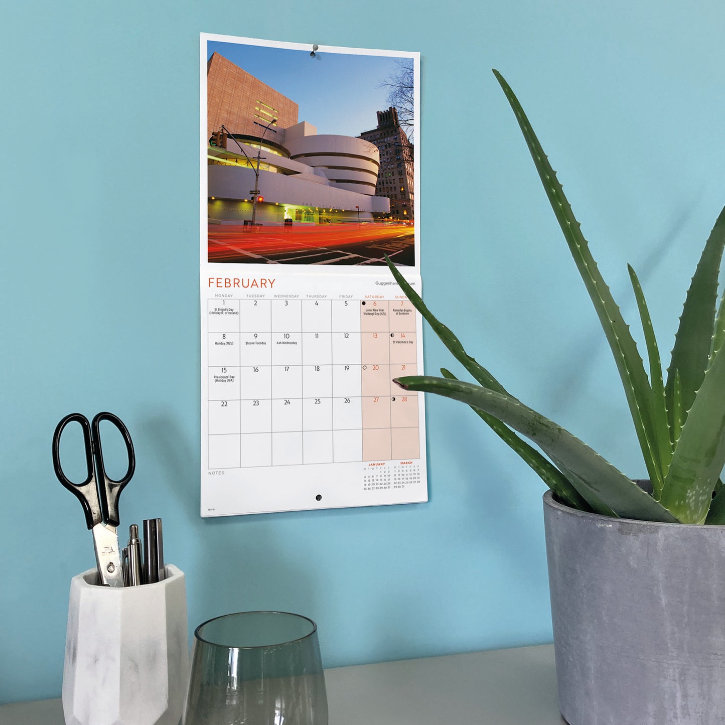 New York Mini Calendar 2027