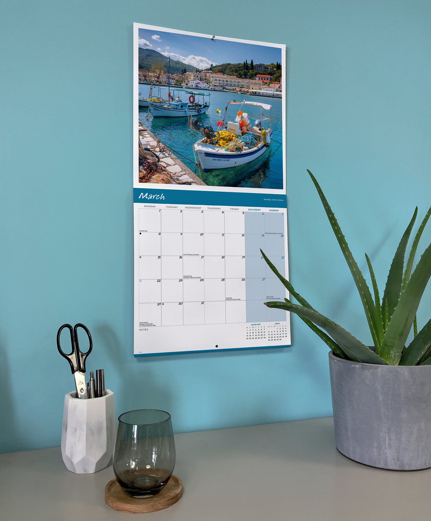 Europe Wall Calendar 2027